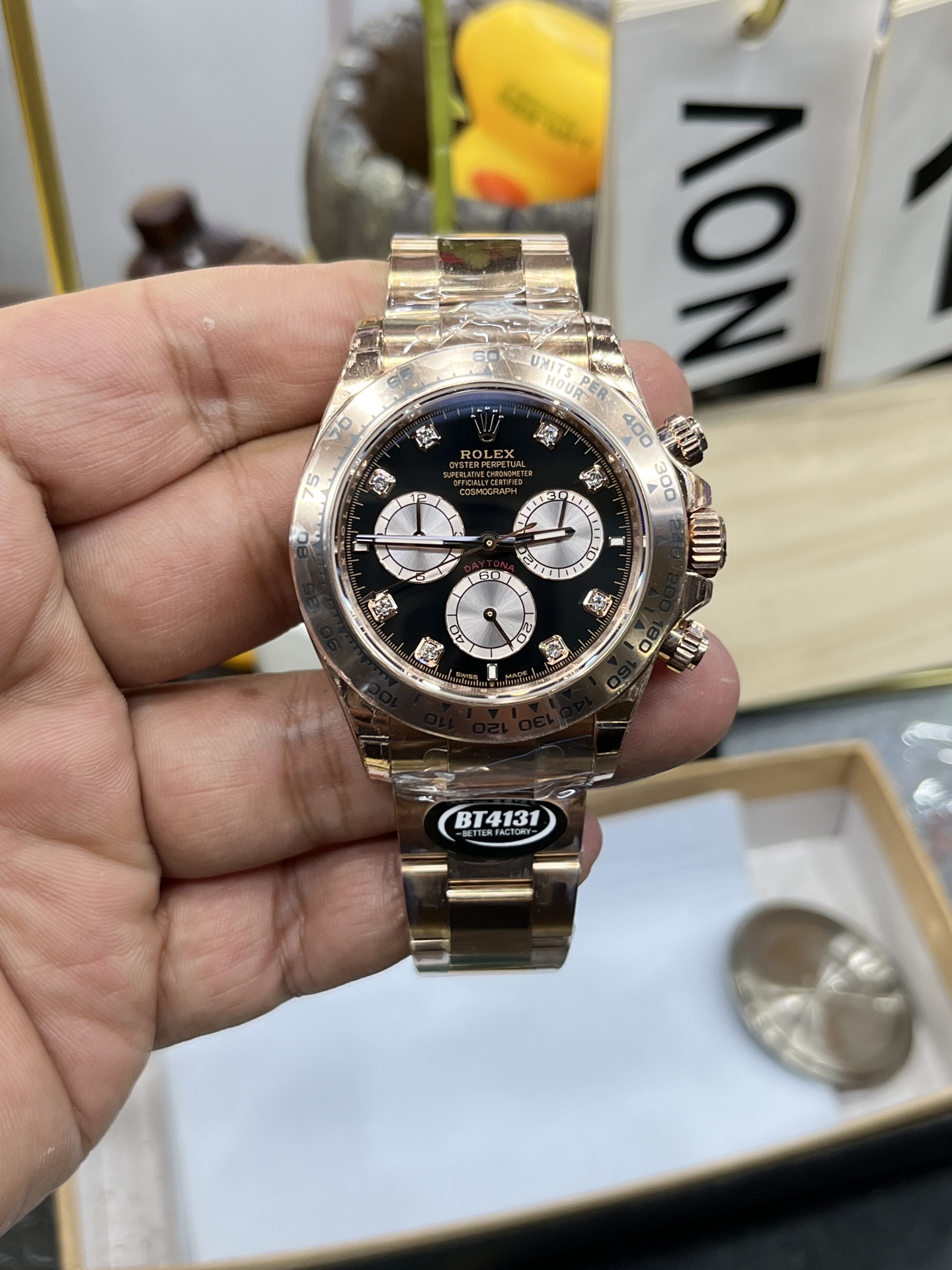 롤렉스 데이토나 40mm BT공장 4131 무브먼트 레플리카 43190