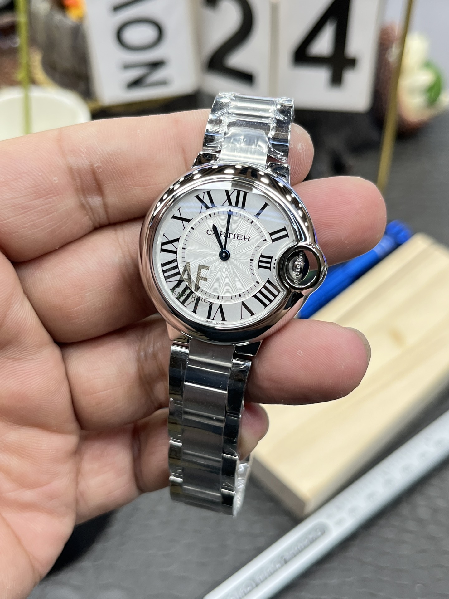 Cartier 卡地亚蓝气球/33mm/瑞士石英机芯