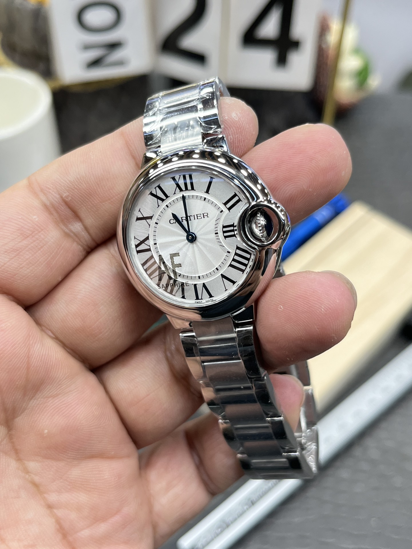 Cartier 卡地亚蓝气球/33mm/瑞士石英机芯