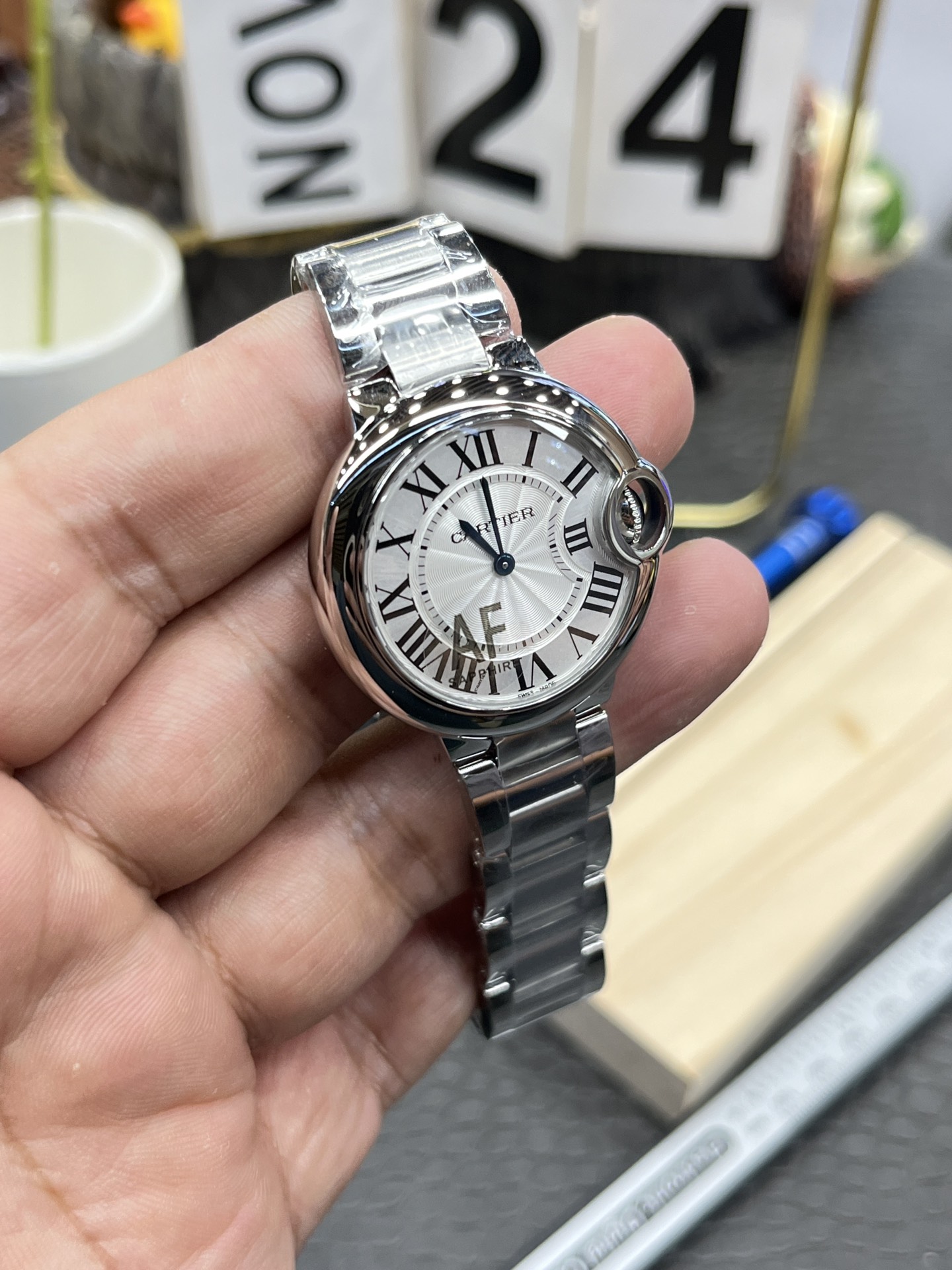 Cartier 卡地亚蓝气球/33mm/瑞士石英机芯