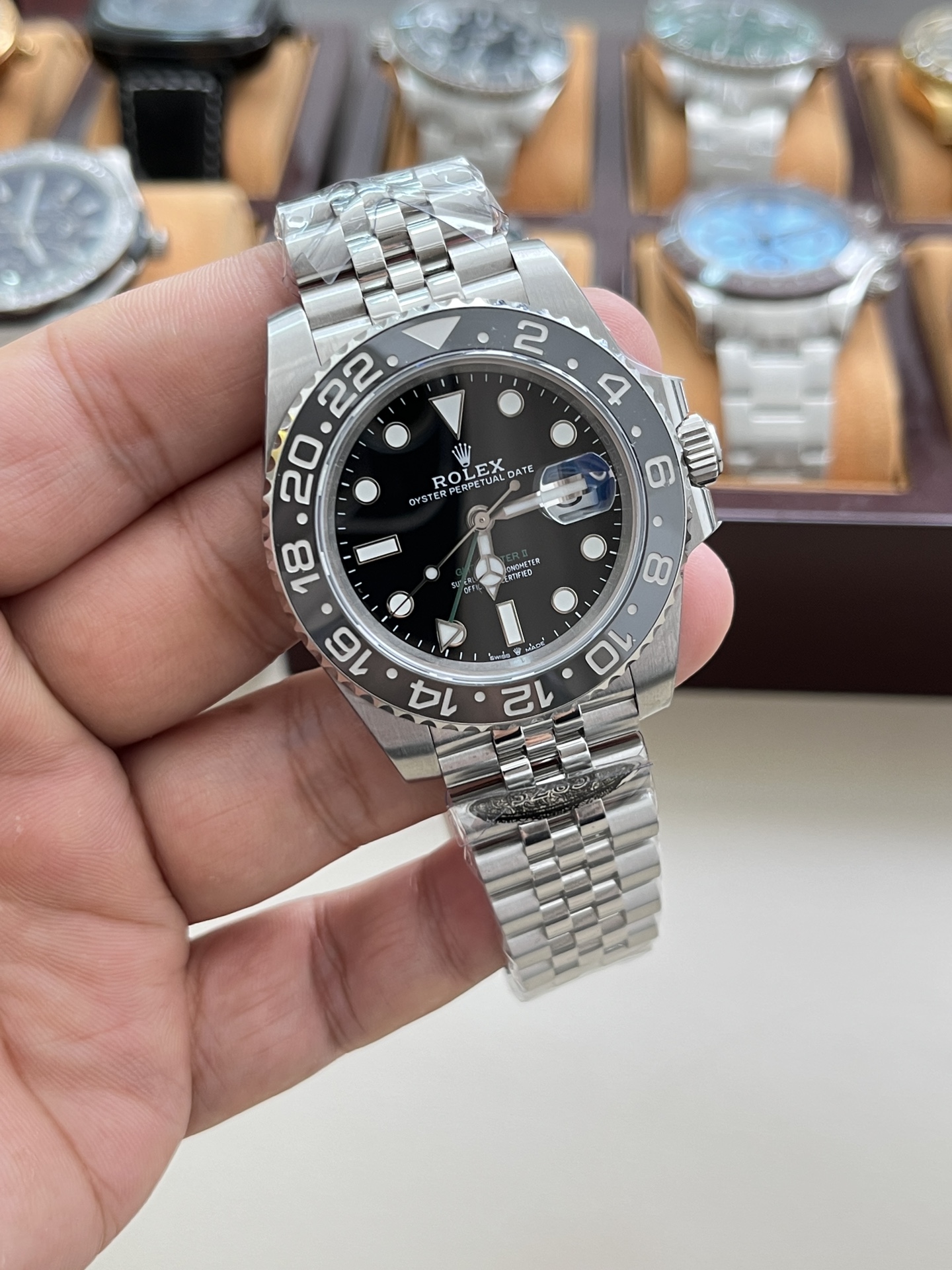 롤렉스 GMT 마스터 II 자동 시계 이미지 4