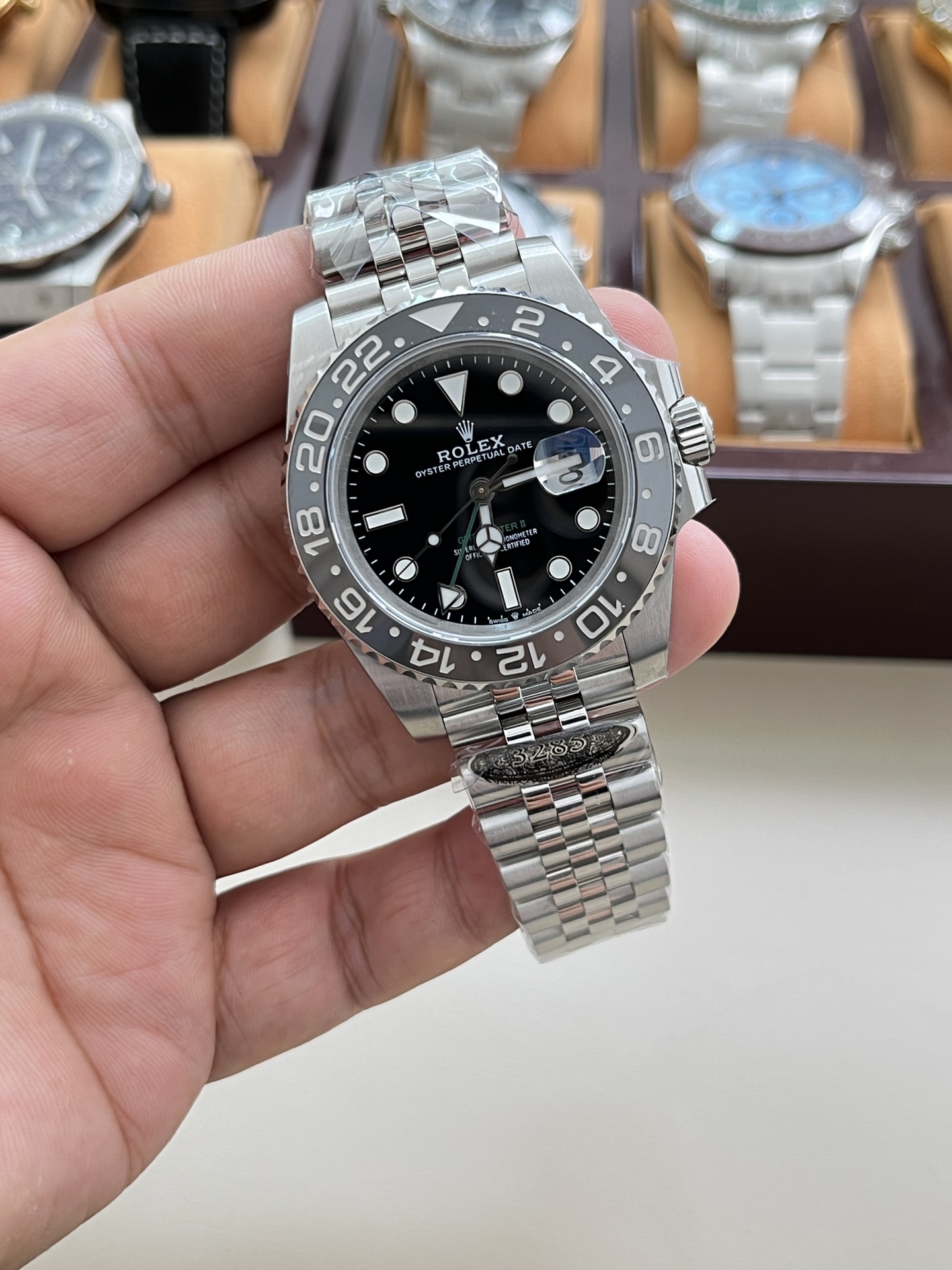 롤렉스 GMT 마스터 II 자동 시계 이미지 3