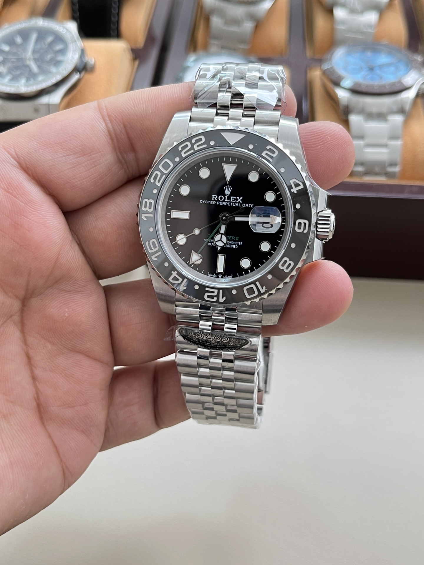 롤렉스 GMT 마스터 II 자동 시계 이미지 2
