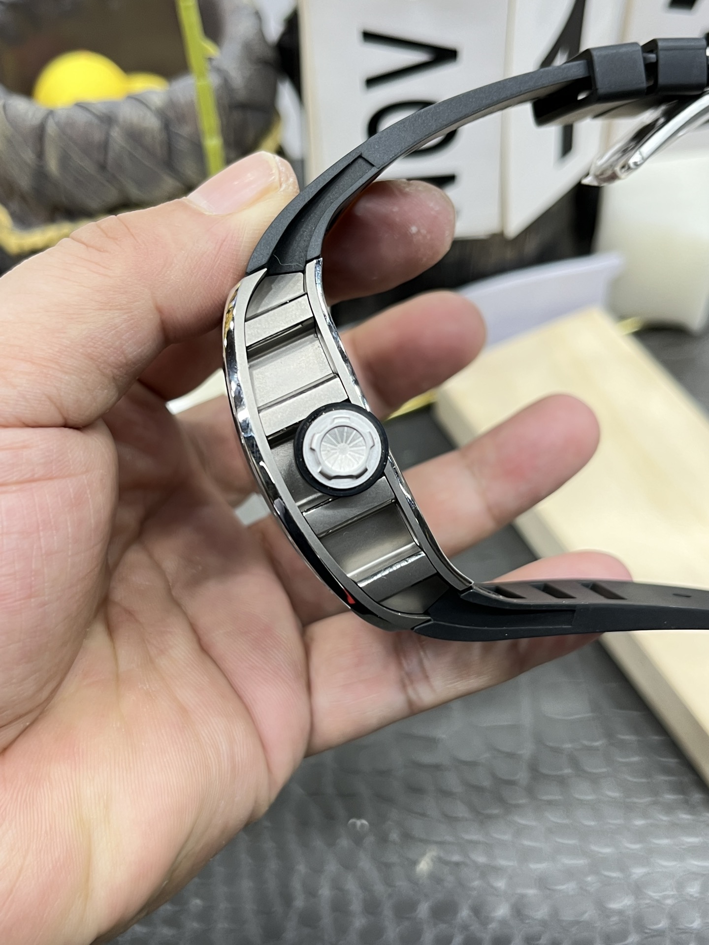 리차드밀 RM052 스컬 투르비용 오토매틱 남성 시계 레플리카 44880 Richard Mille 이미지 5