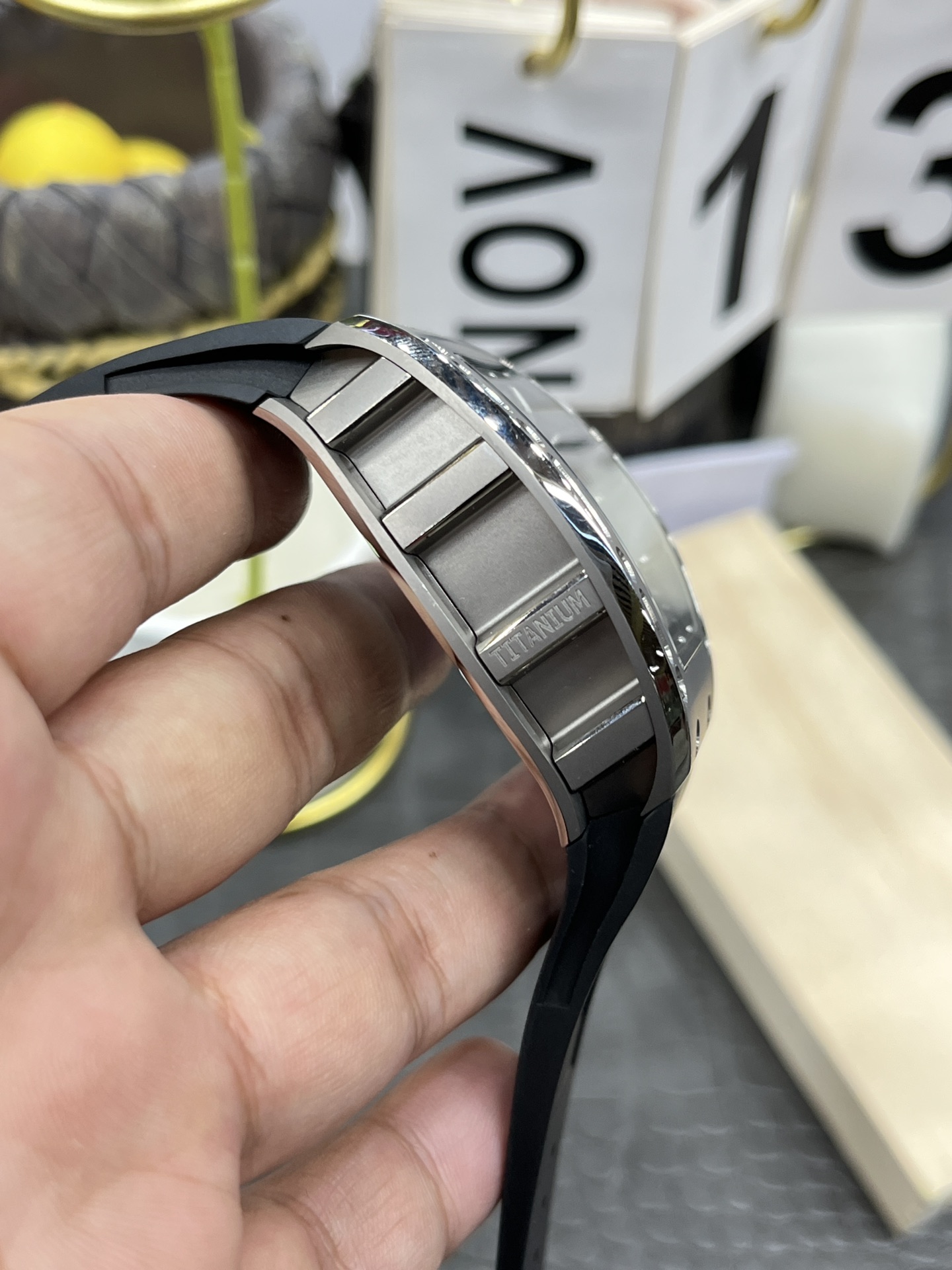 리차드밀 RM052 스컬 투르비용 오토매틱 남성 시계 레플리카 44880 Richard Mille 이미지 6
