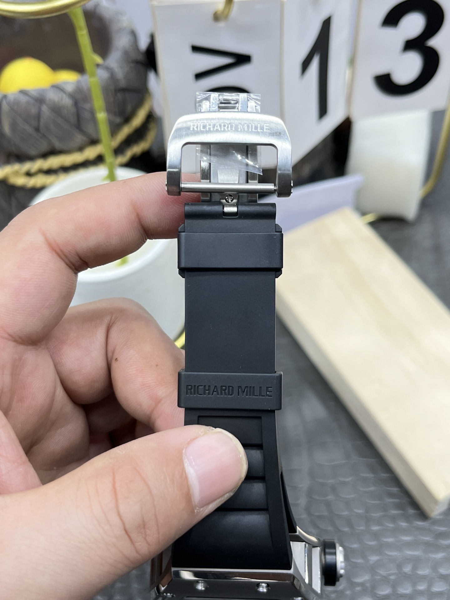 리차드밀 RM052 스컬 투르비용 오토매틱 남성 시계 레플리카 44880 Richard Mille 이미지 8