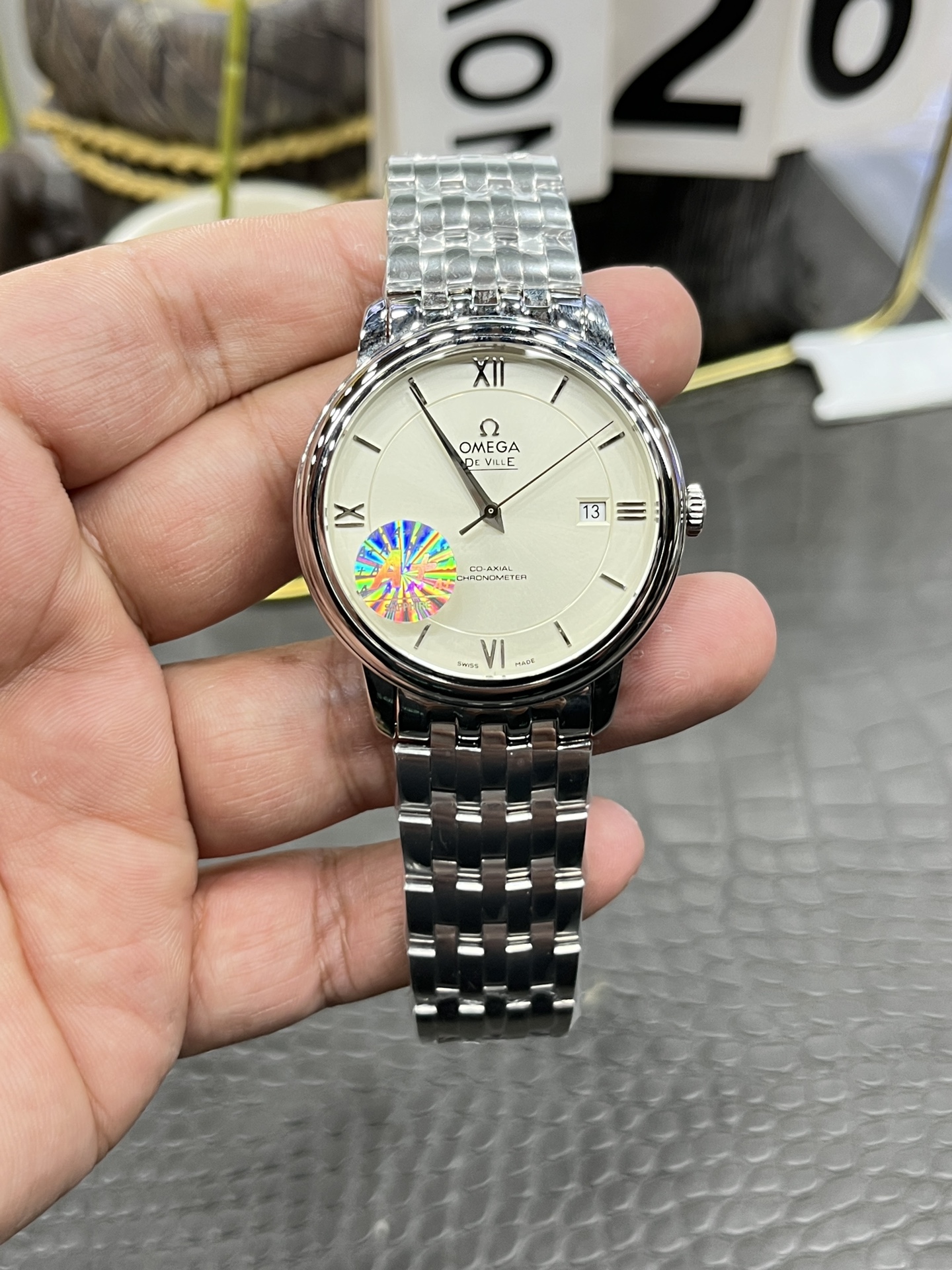 오메가 드빌 39.5mm 남성 자동 기계식 A+공장 시계 레플리카 44593