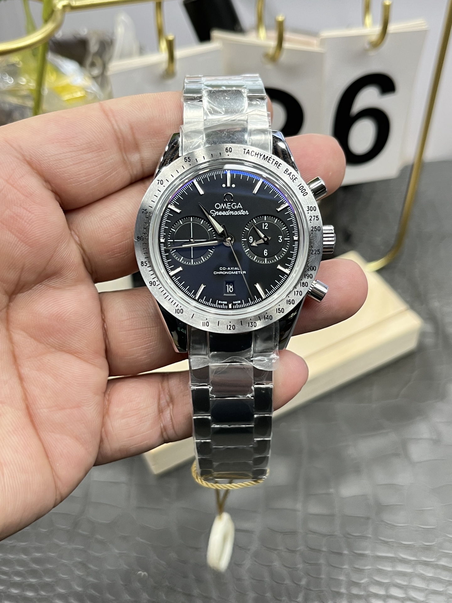 오메가 스피드마스터 42mm 남성 크로노그래프 자동 기계식 BBT공장 시계 레플리카 44595