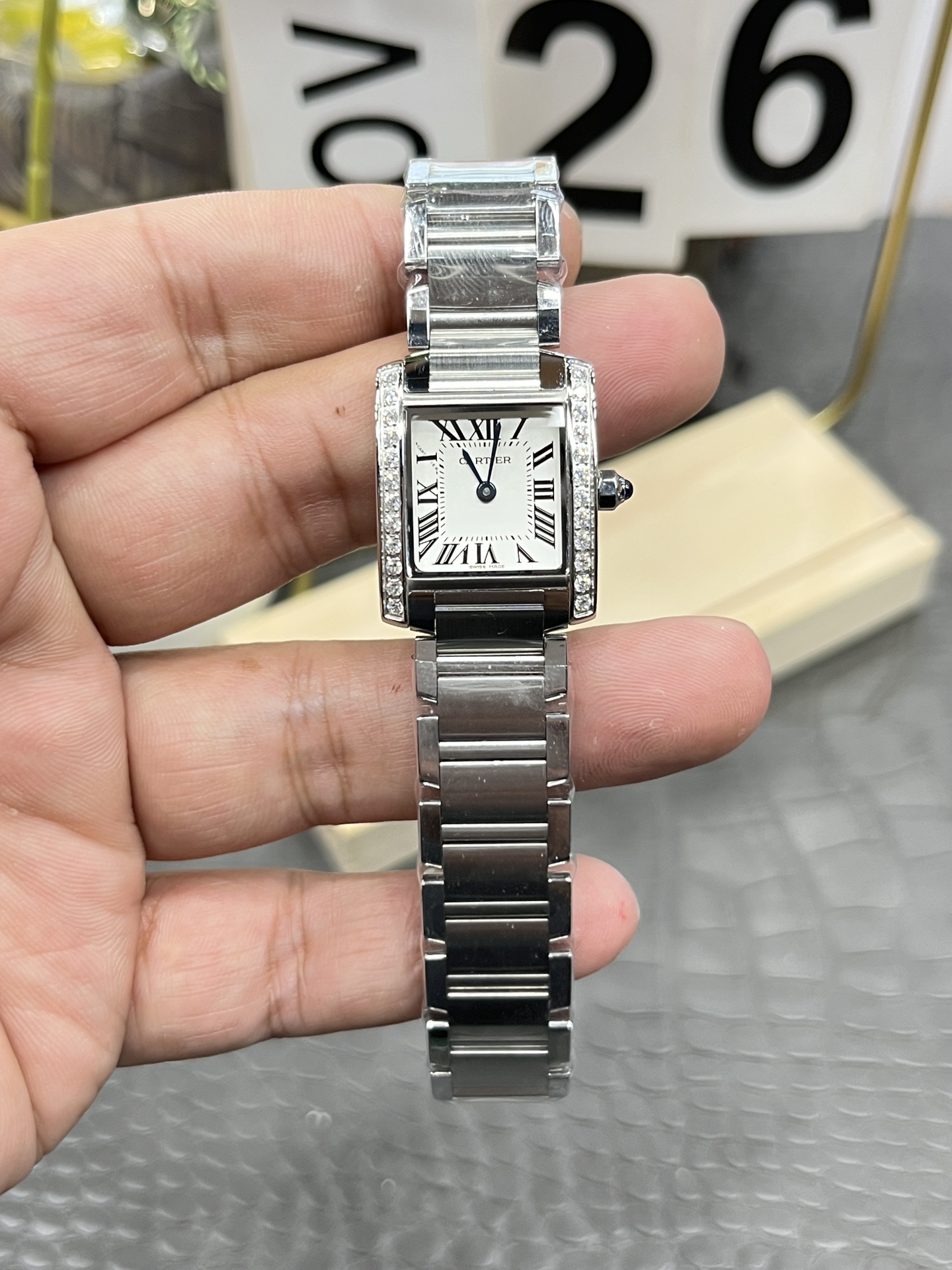 까르띠에 탱크 25×30mm 25mm 대만공장 쿼츠 무브먼트 스몰 레플리카 42595