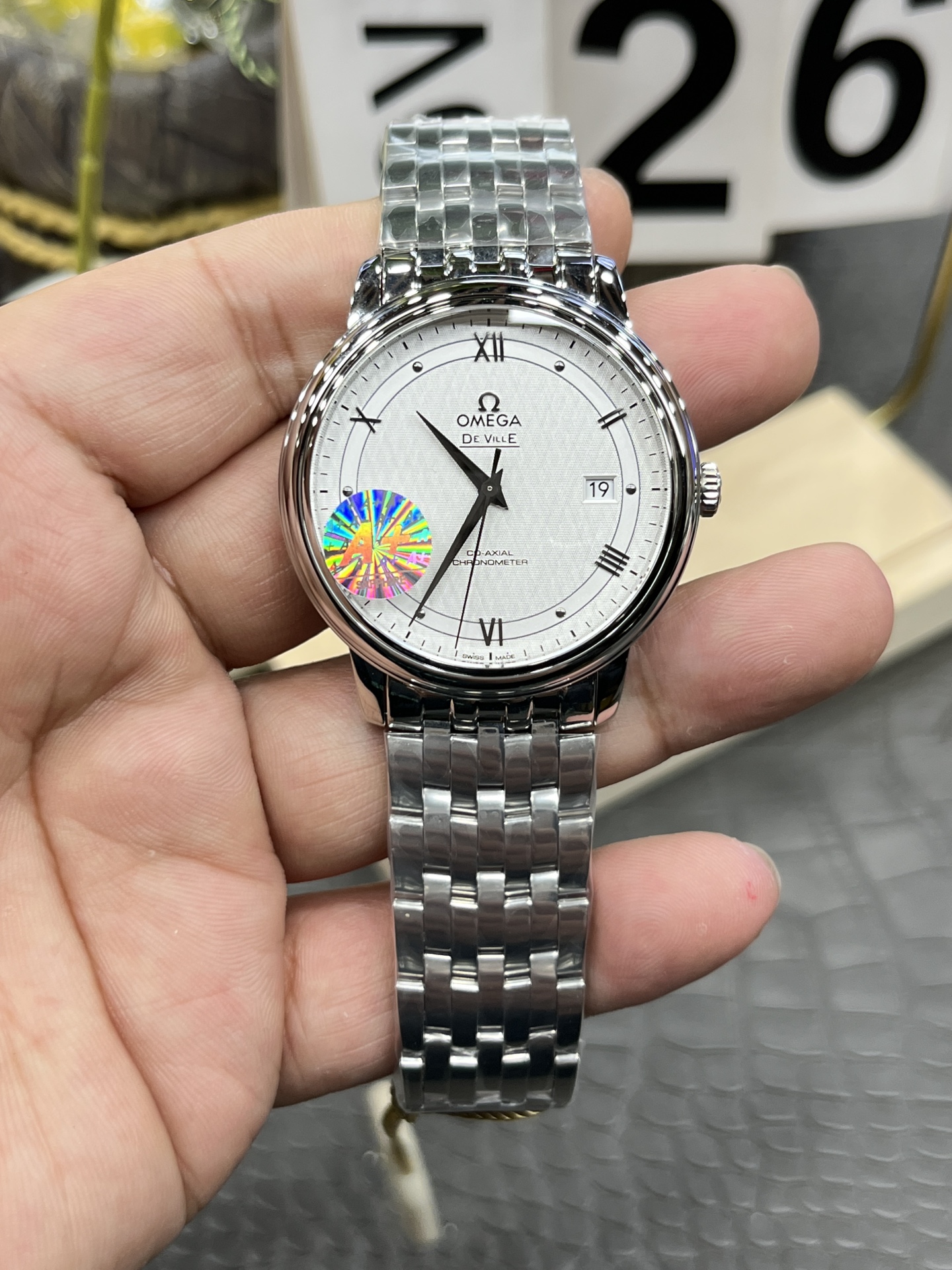 오메가 드빌 프레스티지 39.5mm 남성 자동 기계식 A+공장 시계 레플리카 44597