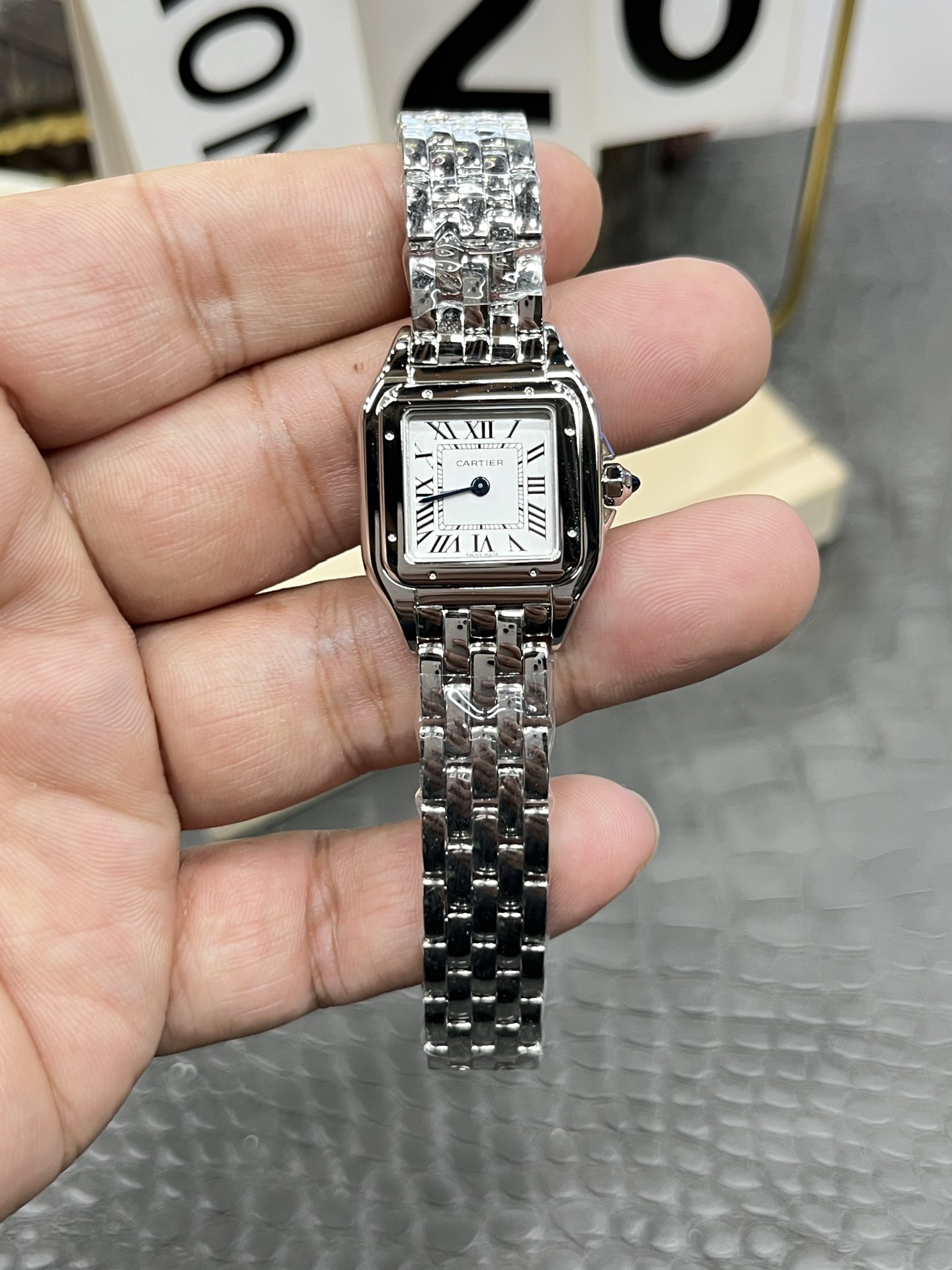 까르띠에 팬더 드 까르띠에 22mm AF공장 론다 쿼츠 무브먼트 쿼츠 무브먼트 스몰 레플리카 42596