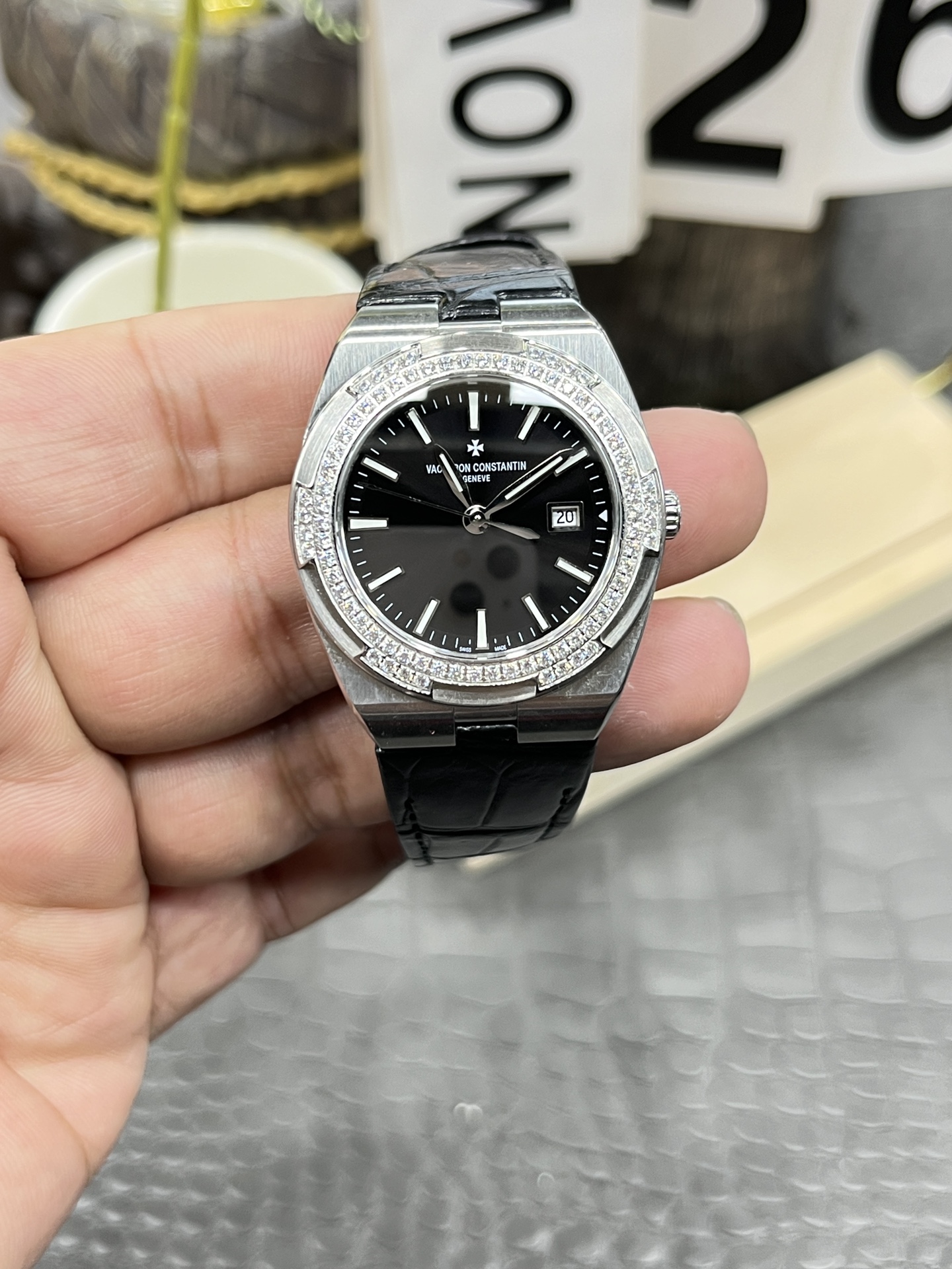 바쉐론 콘스탄틴 오버시즈 1225V 33mm 쿼츠 여성용 MKS 공장 레플리카 43591