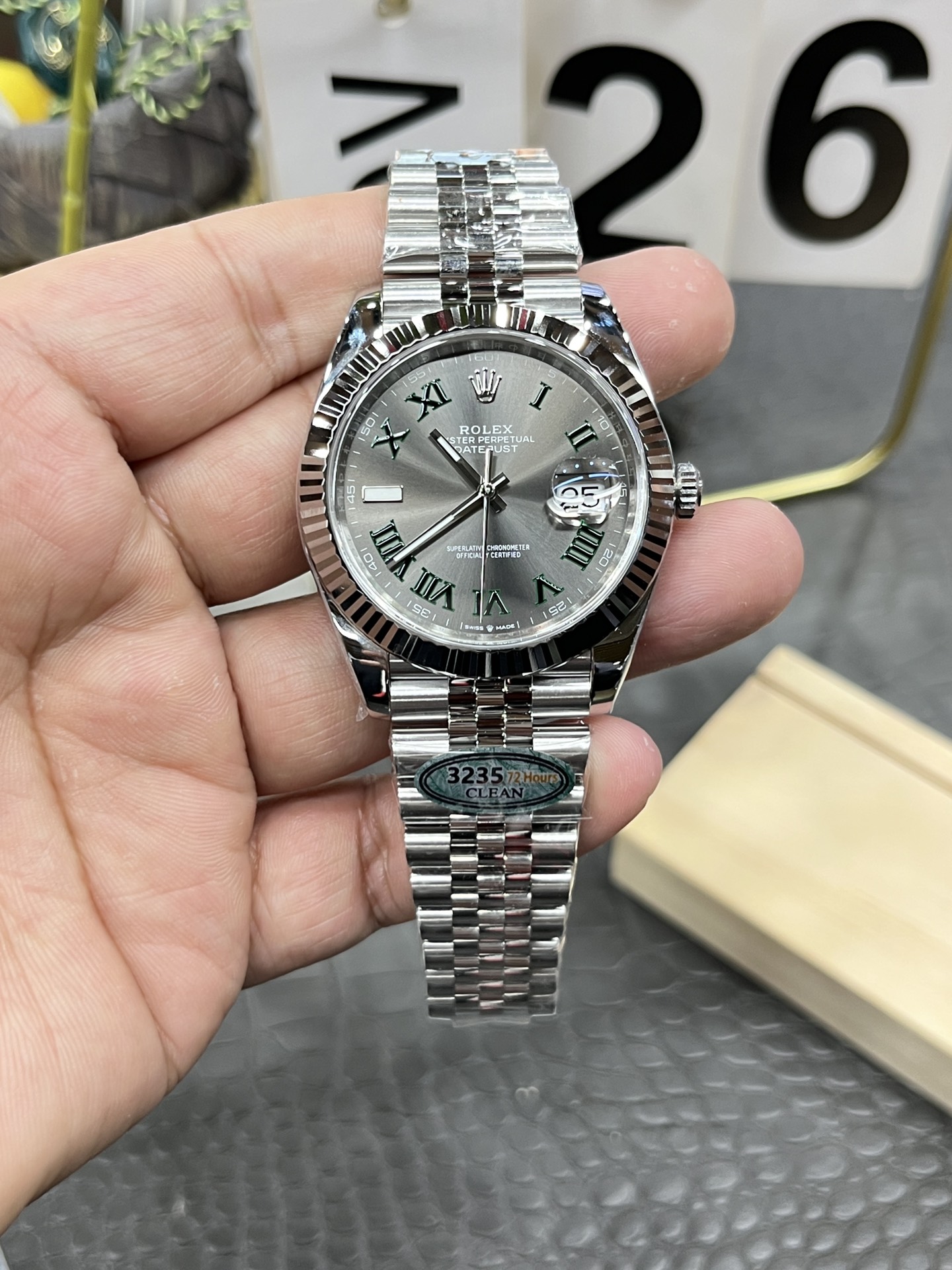 롤렉스 데이트저스트 41mm 3235 무브먼트 레플리카 43148