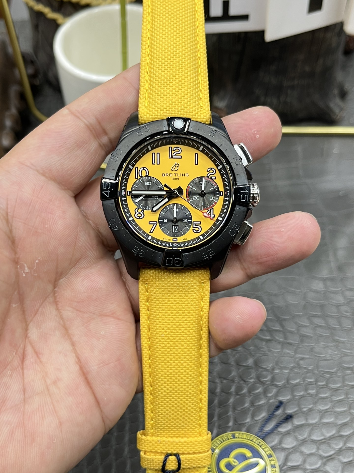 Breitling Avenger B01 Chronograph 44 Jet Yellow Dial Men's Watch A014B-1CAA 2 i1739545904 9215 0