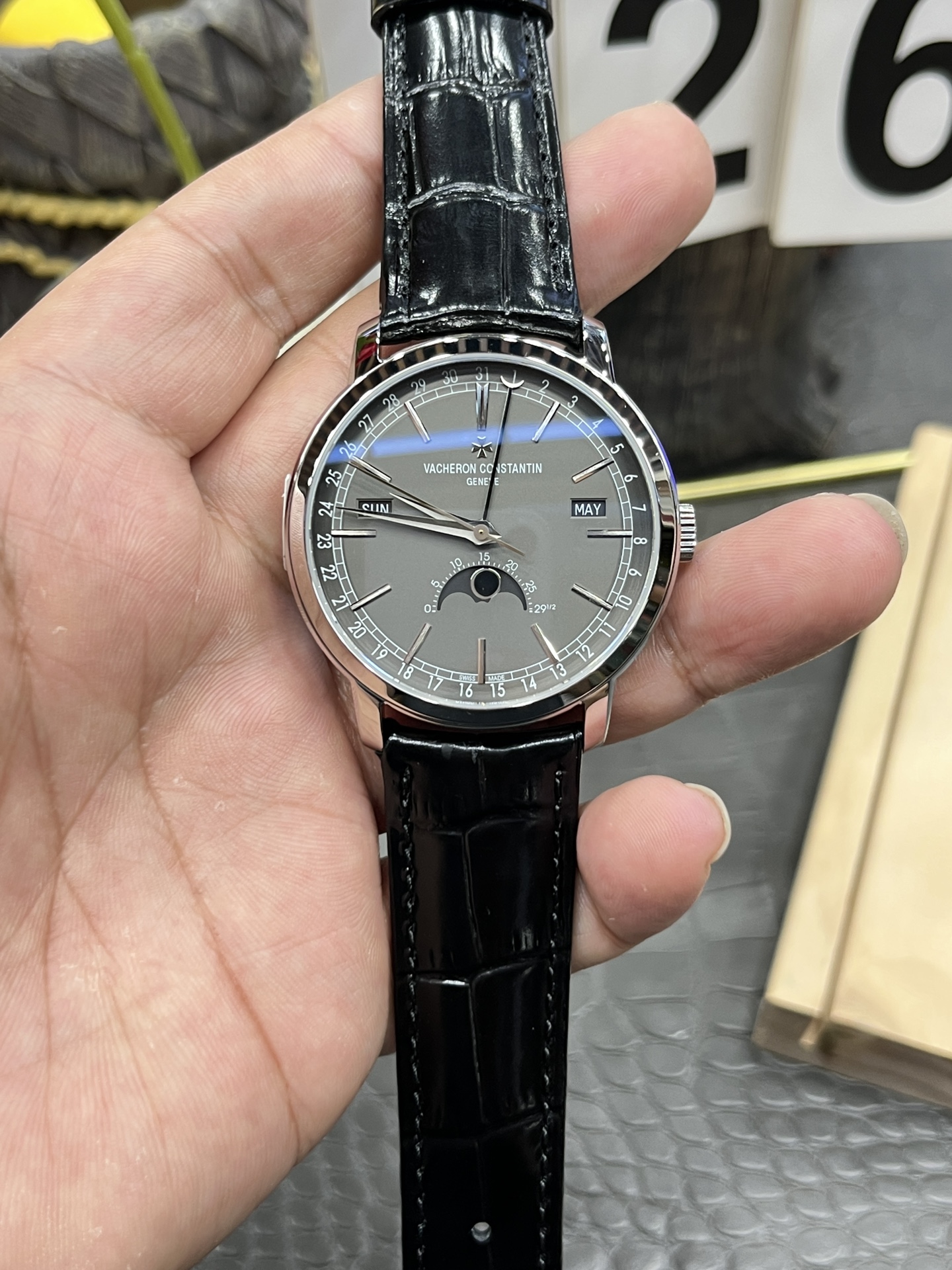 바쉐론 콘스탄틴 패트리모니 풀캘린더 41mm MX 공장 레플리카 43587