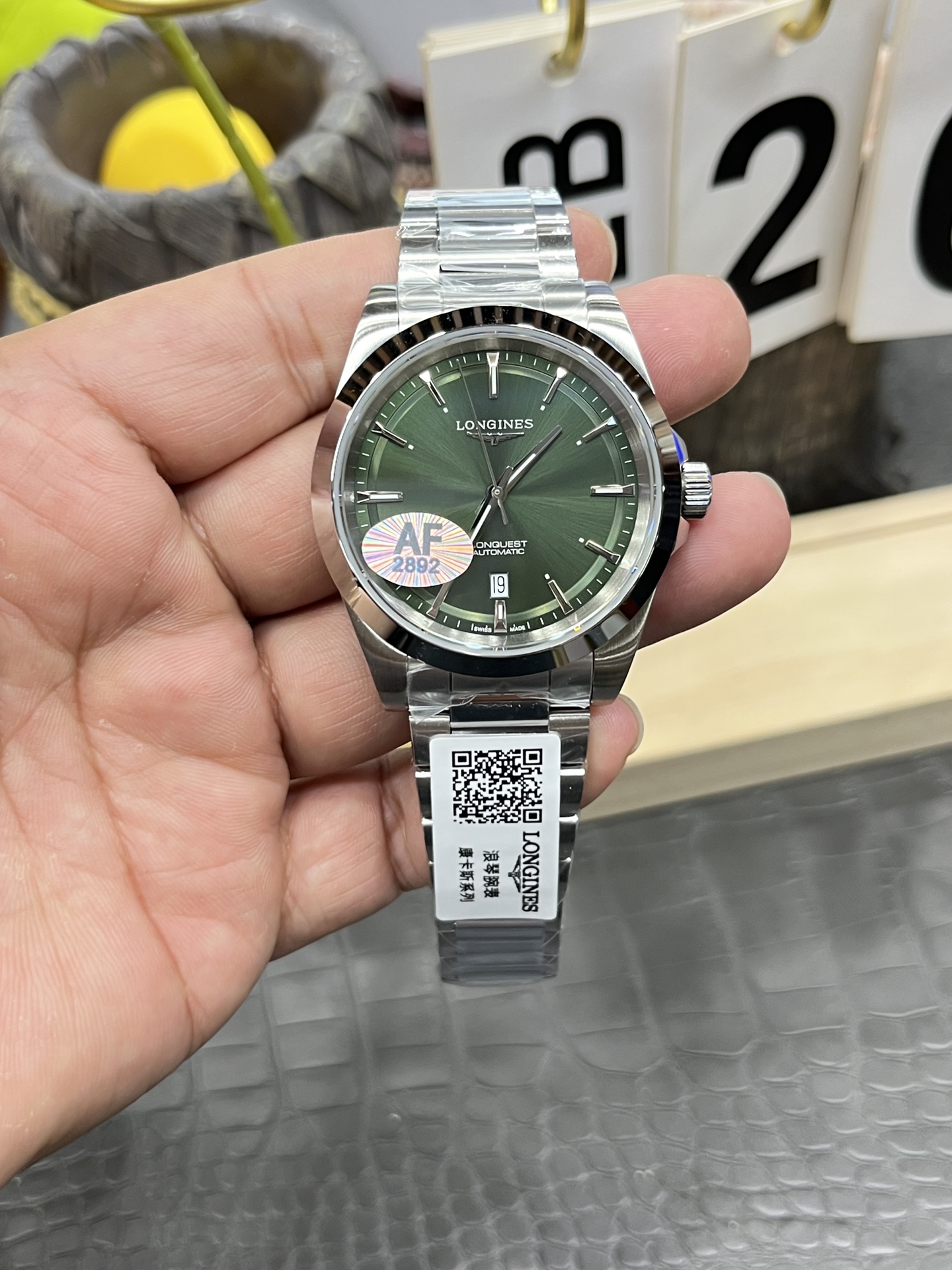 론진 콘퀘스트 엘레강스 41mm 남성 AF공장 시계 레플리카 44501