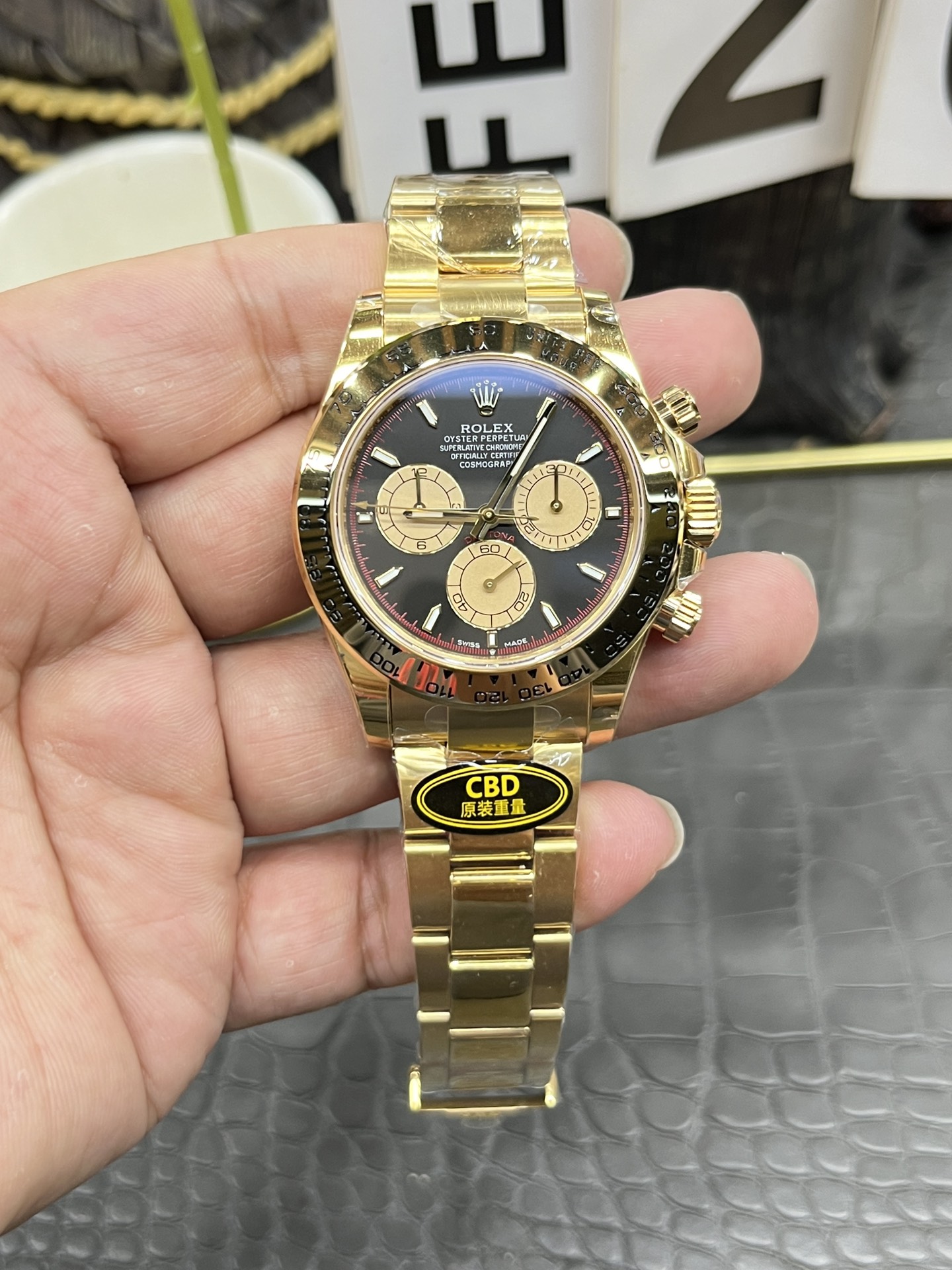 롤렉스 데이토나 40mm CBD공장 4131 무브먼트 레플리카 43130