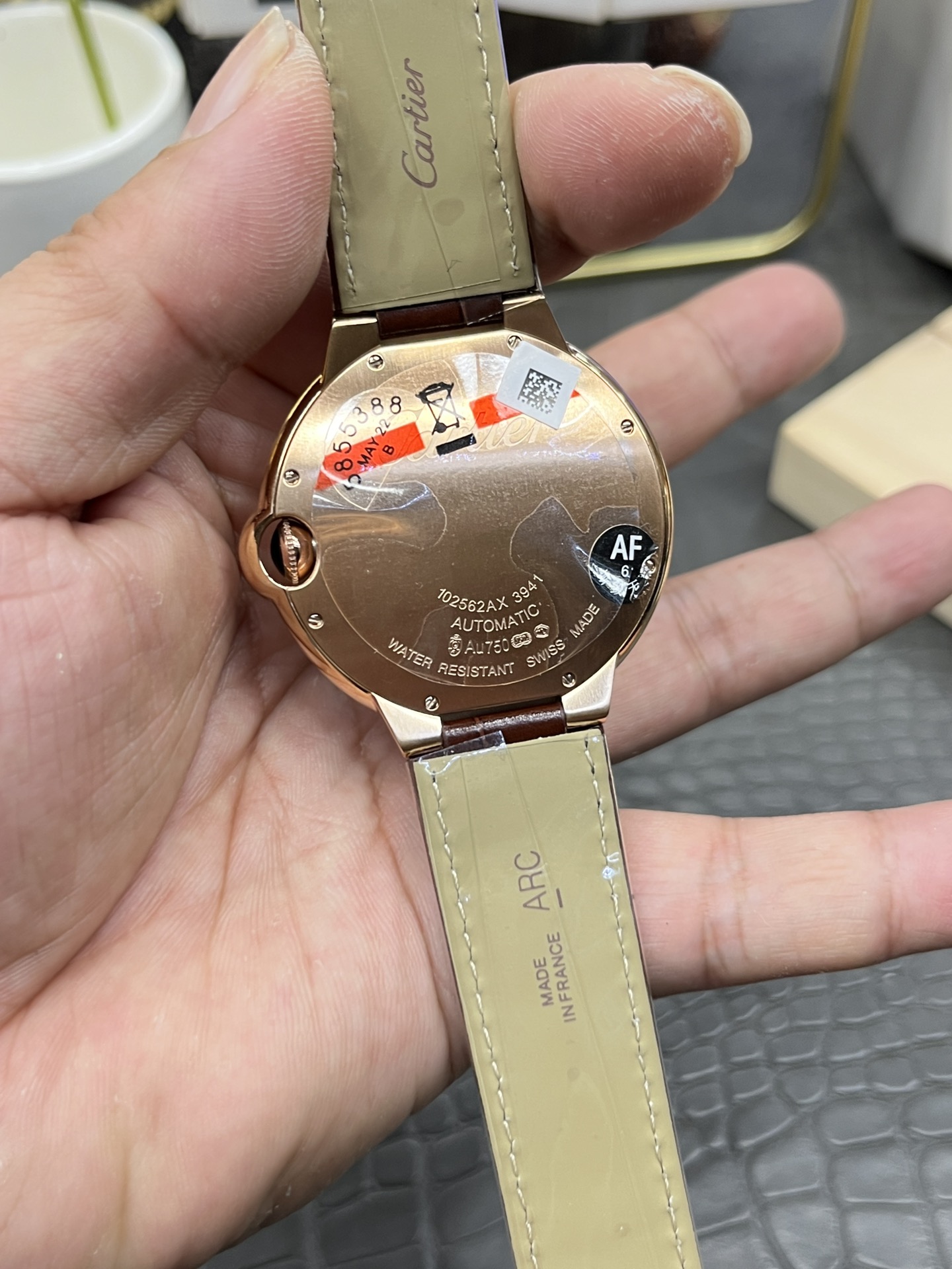 AF Cartier Blue Balloon/42mm Rose Gold Belt/ Seagull 2824 fully automatic - 图片 2