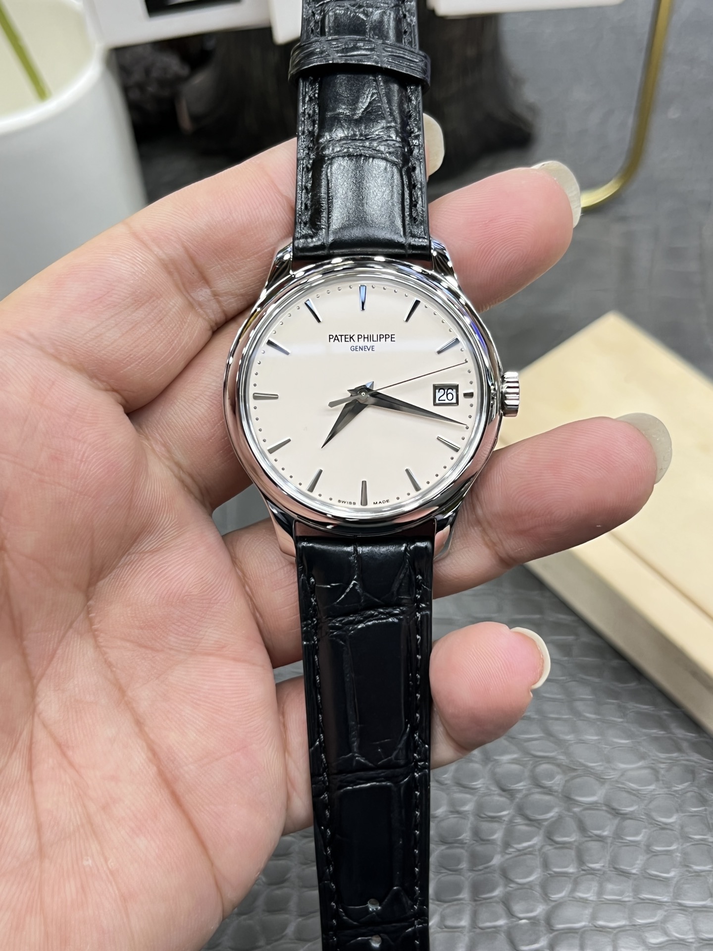 파텍필립 칼라트라바 5227 자동 39mm 3K 공장 레플리카 43989
