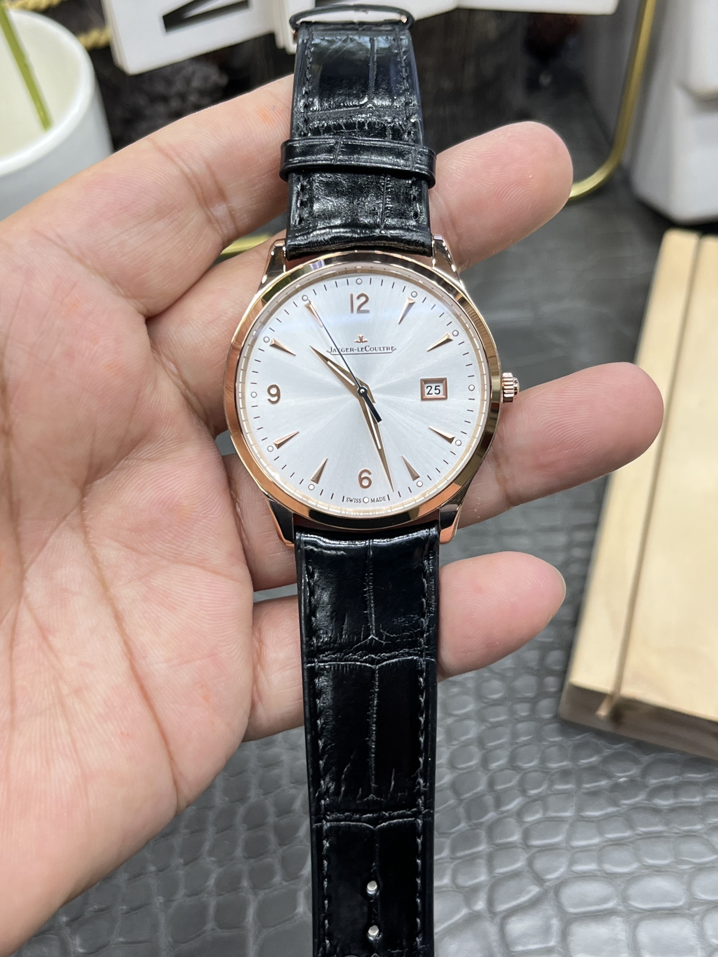 예거 르쿨트르 마스터 메카니컬 39mm 초박형 자동 9015 IM 공장 레플리카 42950
