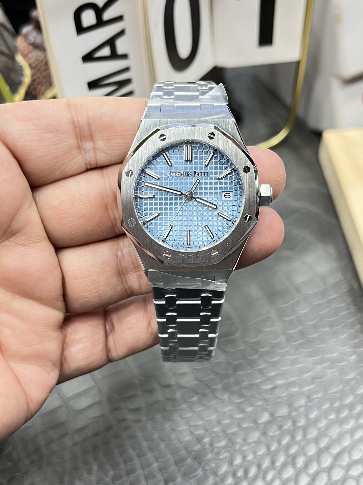 NO:158237,IP Audemars Royal Oak 15450ST series/37mm*9.8mm/equipped with customized version Cal. fully automatic machinery, audemars19860909IP爱彼皇家橡树15450ST系列/37mm*9.8mm/搭载订制版Cal.全自动机械,,audemars,Watch