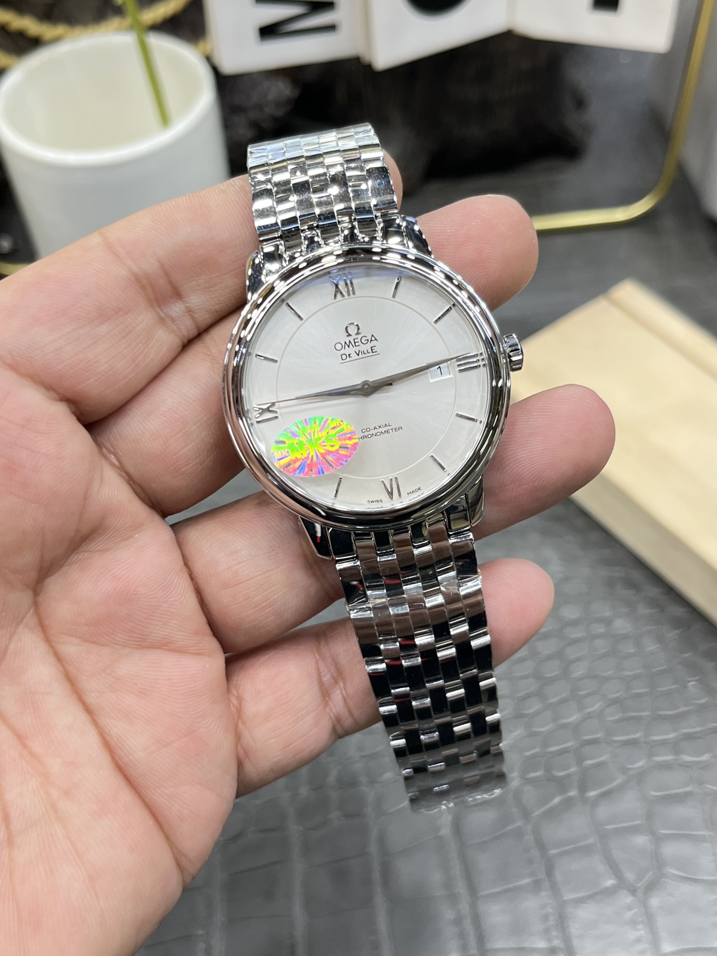 오메가 드빌 남성 자동 기계식 MKS공장 시계 레플리카 44578 Omega 이미지 3