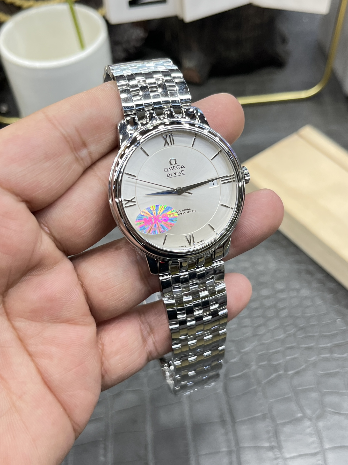 오메가 드빌 남성 자동 기계식 MKS공장 시계 레플리카 44578 Omega 이미지 4