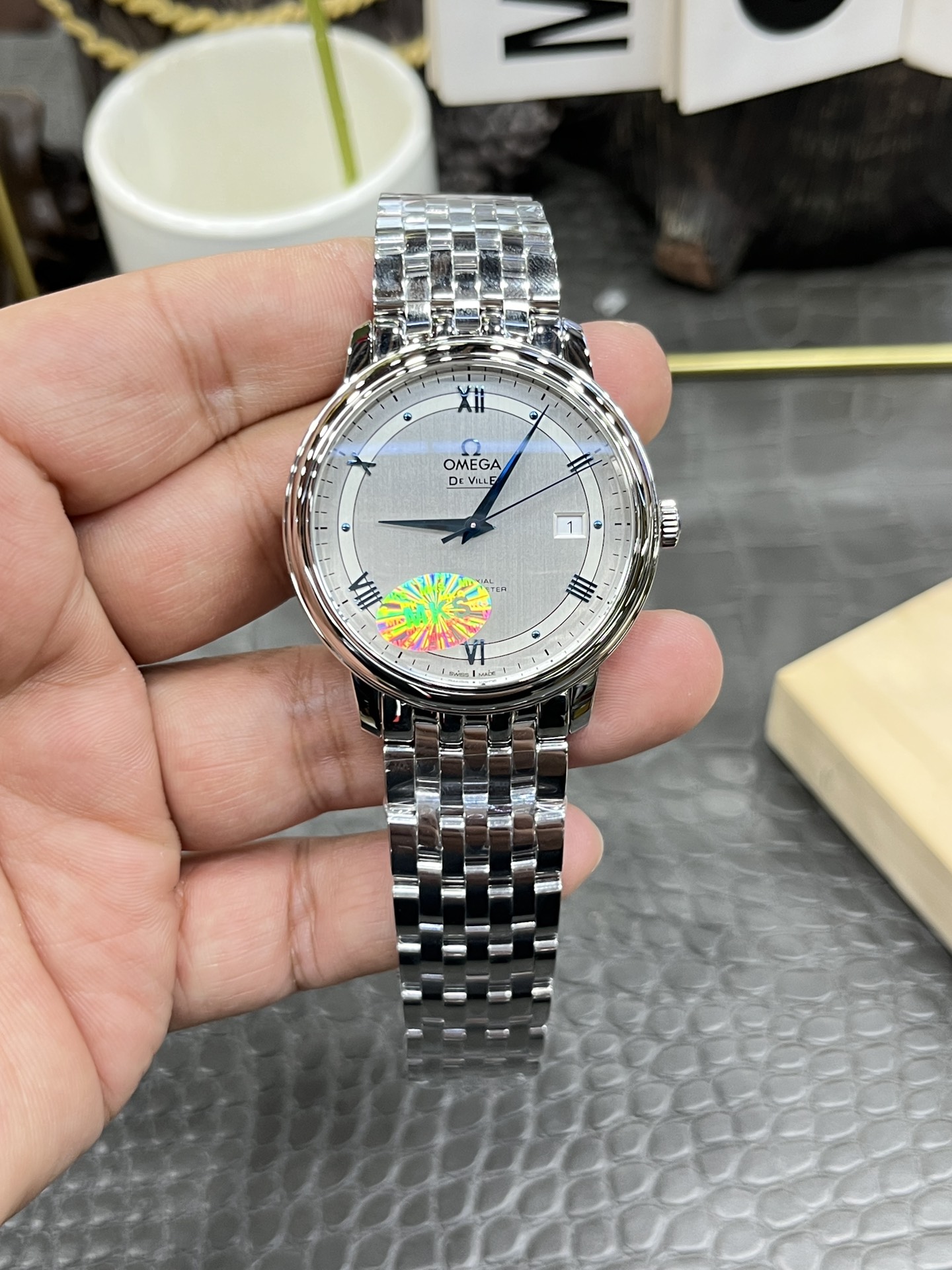 NO:158244,MKS Omega Orbital Butterfly Fly/39.5mm*9.5mm/Japan Citizen Fully Automatic, omega19860909MKS欧米茄轨道蝶飞/39.5mm*9.5mm/日本西铁城全自动,,omega,Watch