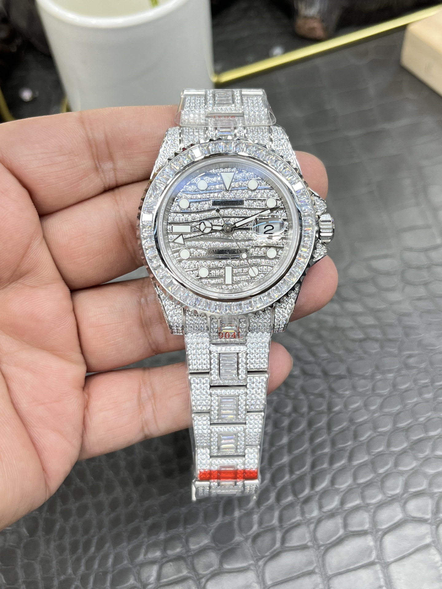 NO:158269,R8 Rolex full-single diamond series/40mm/Dandong fully automatic machinery, Rolex19860909R8劳力士满天星满钻系列/40mm/丹东全自动机械,,rolex,Watch