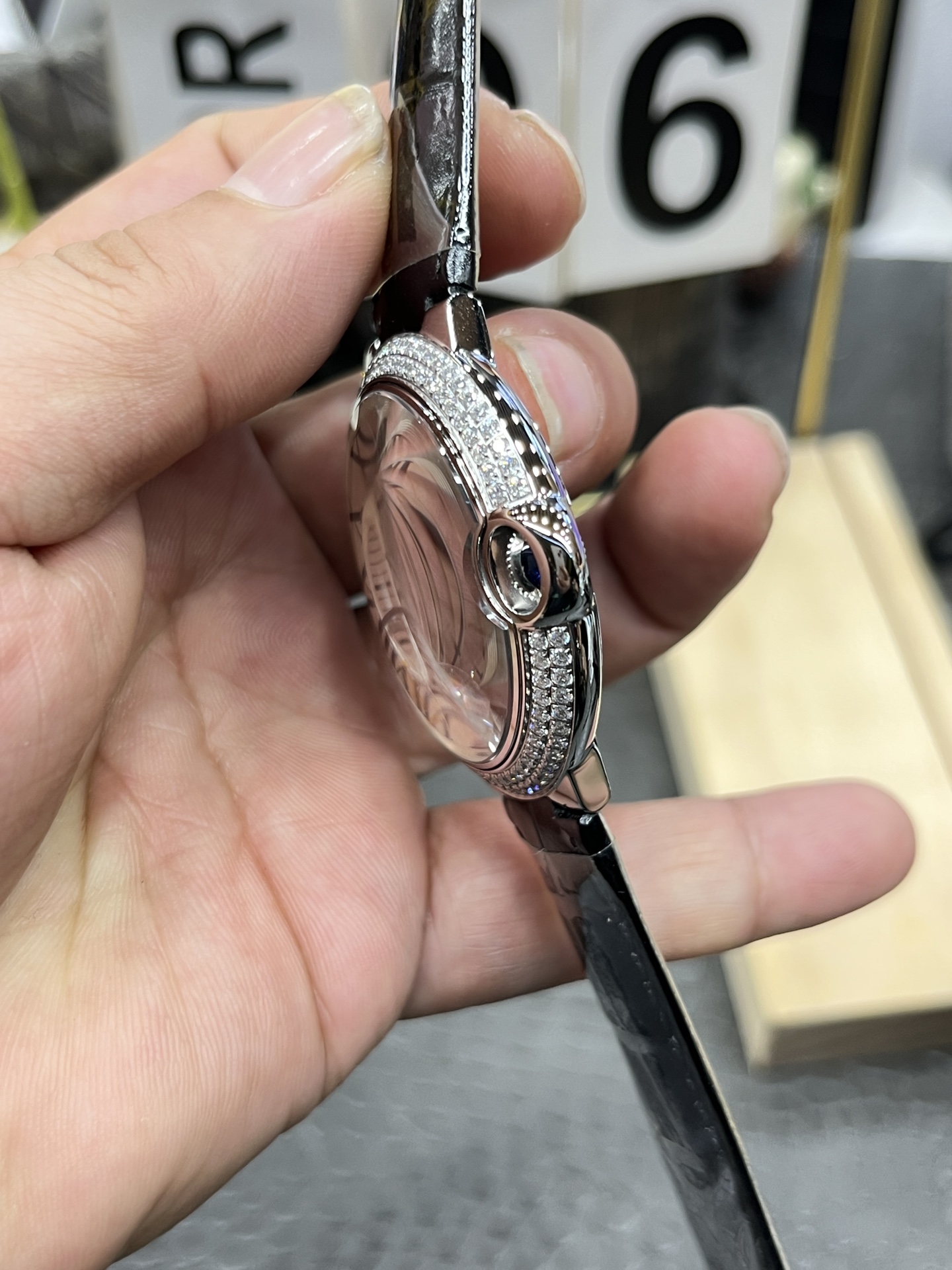 AF Cartier Blue Balloon Series/42mm belt double-barrel/seagull 2824 fully automatic machinery - 图片 1