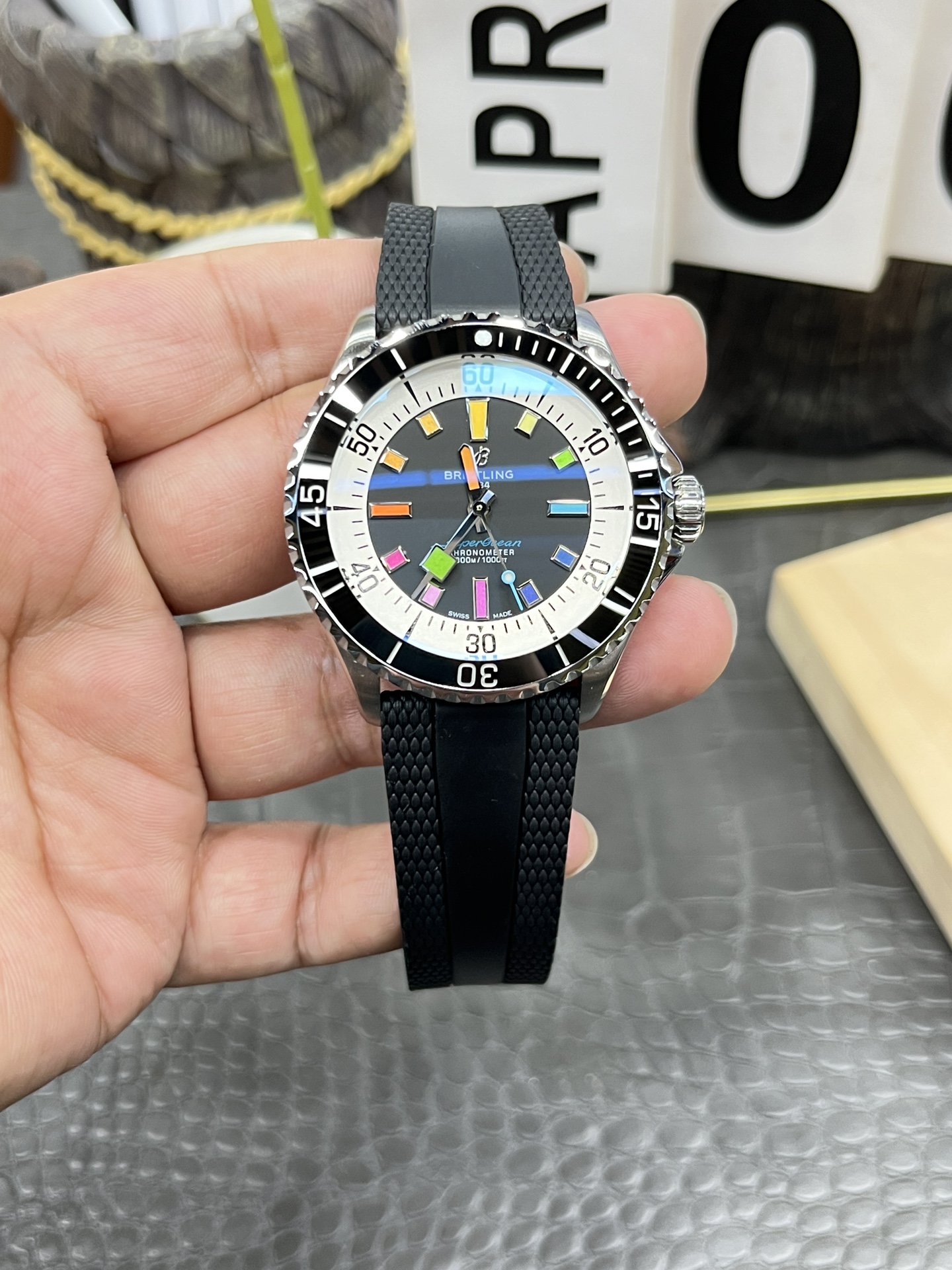 NO:158265,BLS Breitling Super Marine Series/42mm/Seagull 2824 fully automatic machinery, breitling19860909BLS百年灵超级海洋系列/42mm/海鸥2824全自动机械,,breitling,Watch