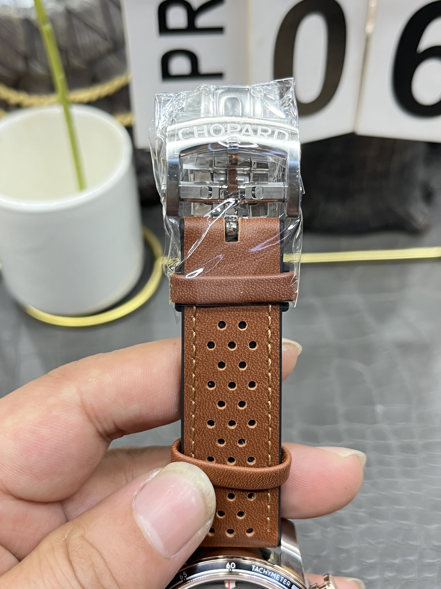 쇼파드 밀레밀리아 레이싱 공장 7750 크로노그래프 남성 시계 레플리카 45078 Chopard 이미지 8