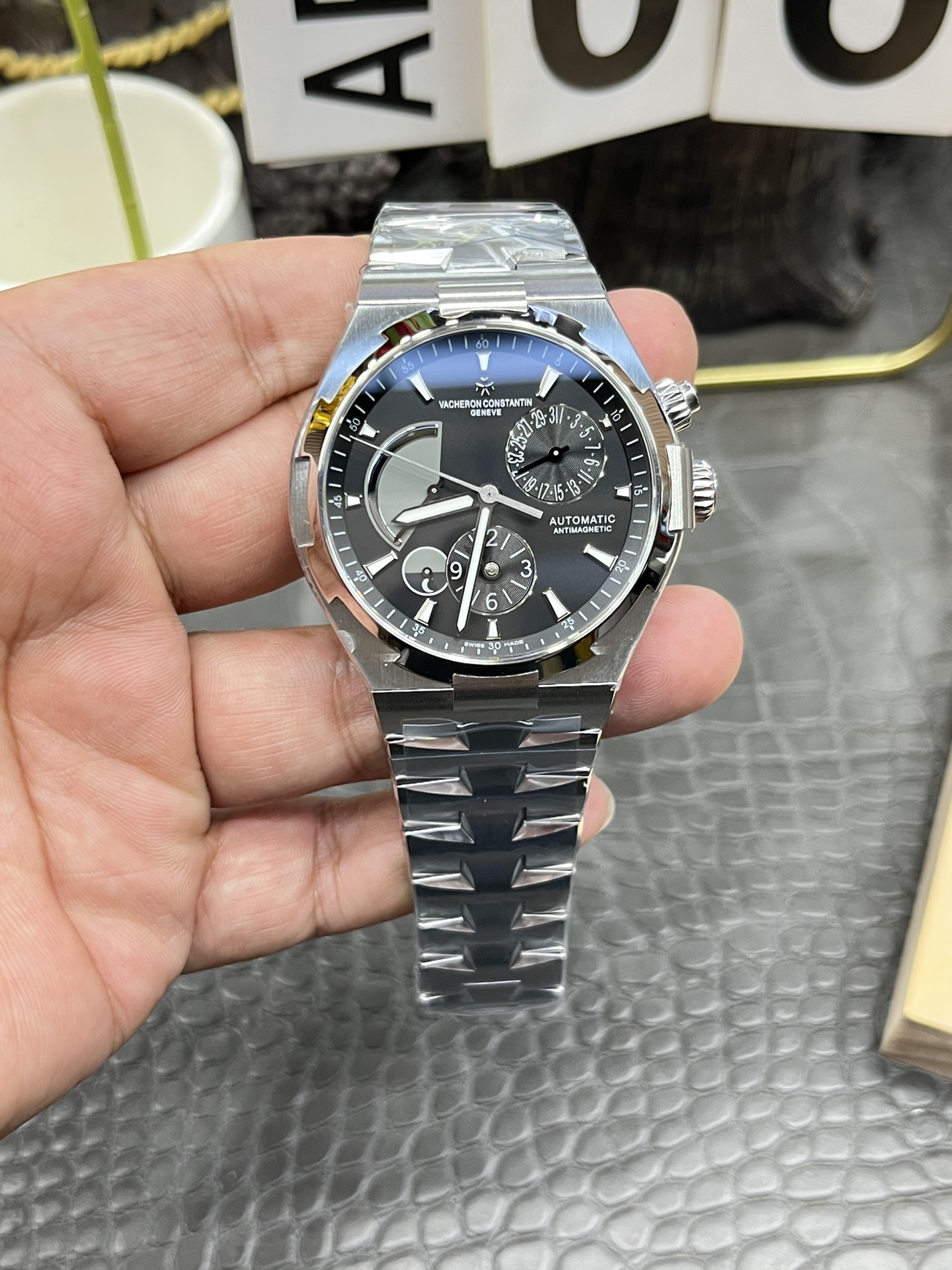 NO:158267,F9 Vacheron Constantin VC 47450 series/42mm*12mm/equipped with MIYOTA modified 47450 fully automatic multifunctional machinery, vacheron19860909F9江诗丹顿VC纵横四海47450系列/42mm*12mm/搭载MIYOTA改专用47450全自动多功能机械,,vacheron,Watch