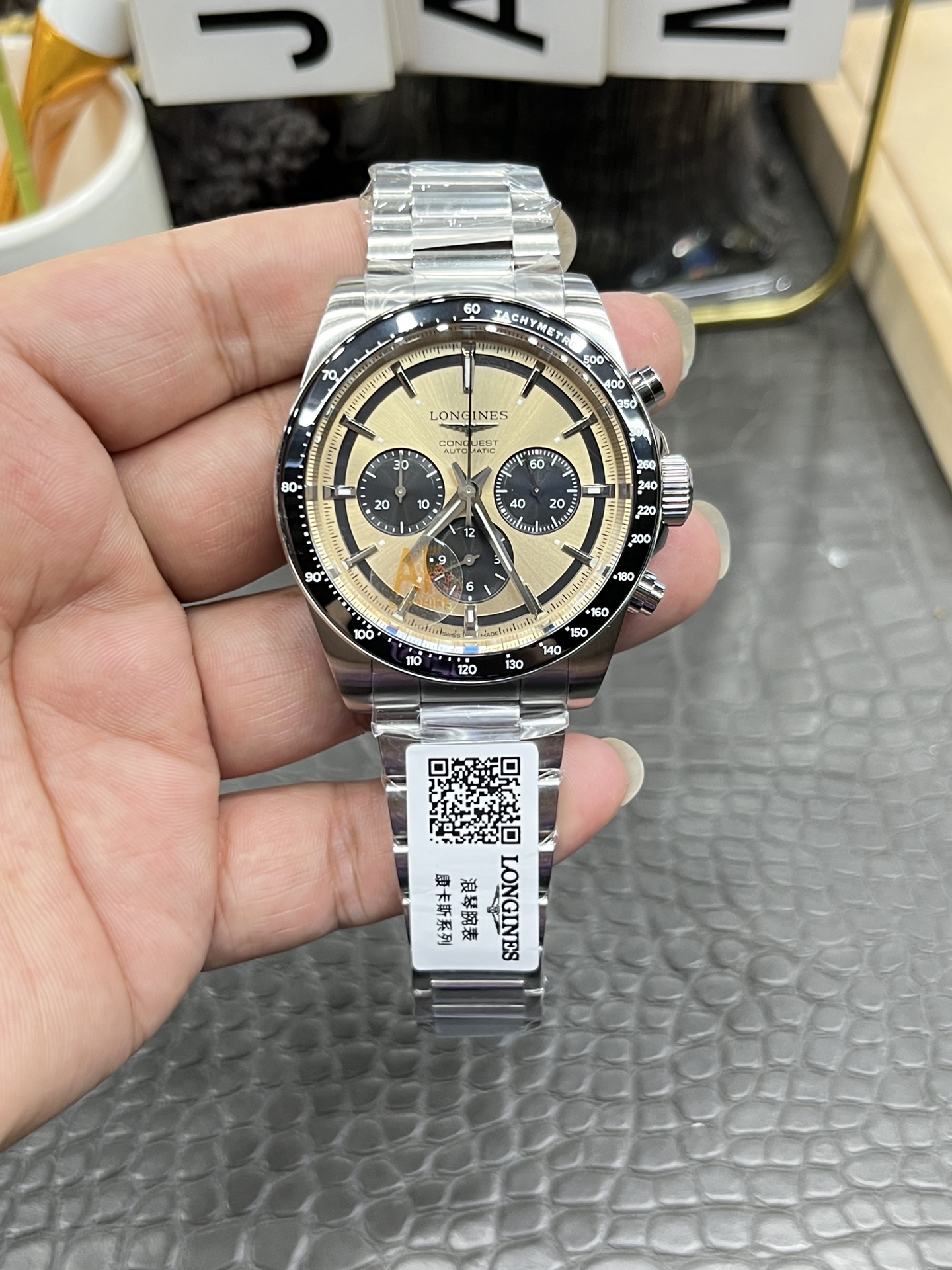 론진 콘퀘스트 크로노그래프 42mm AF공장 시계 레플리카 44494