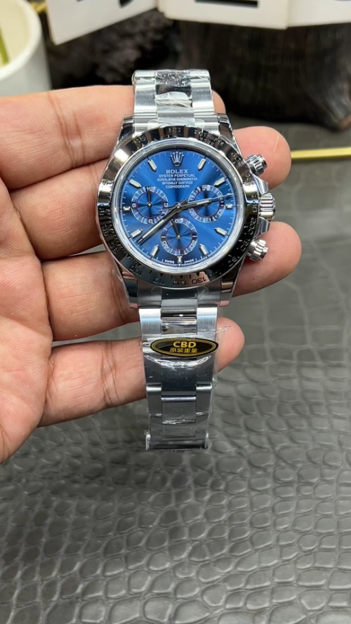Rolex Daytona 40mm White Gold Blue Dial Automatic Chronograph Watch 12 Rolex Daytona 40mm White Gold Blue Dial Automatic Chronograph Watch