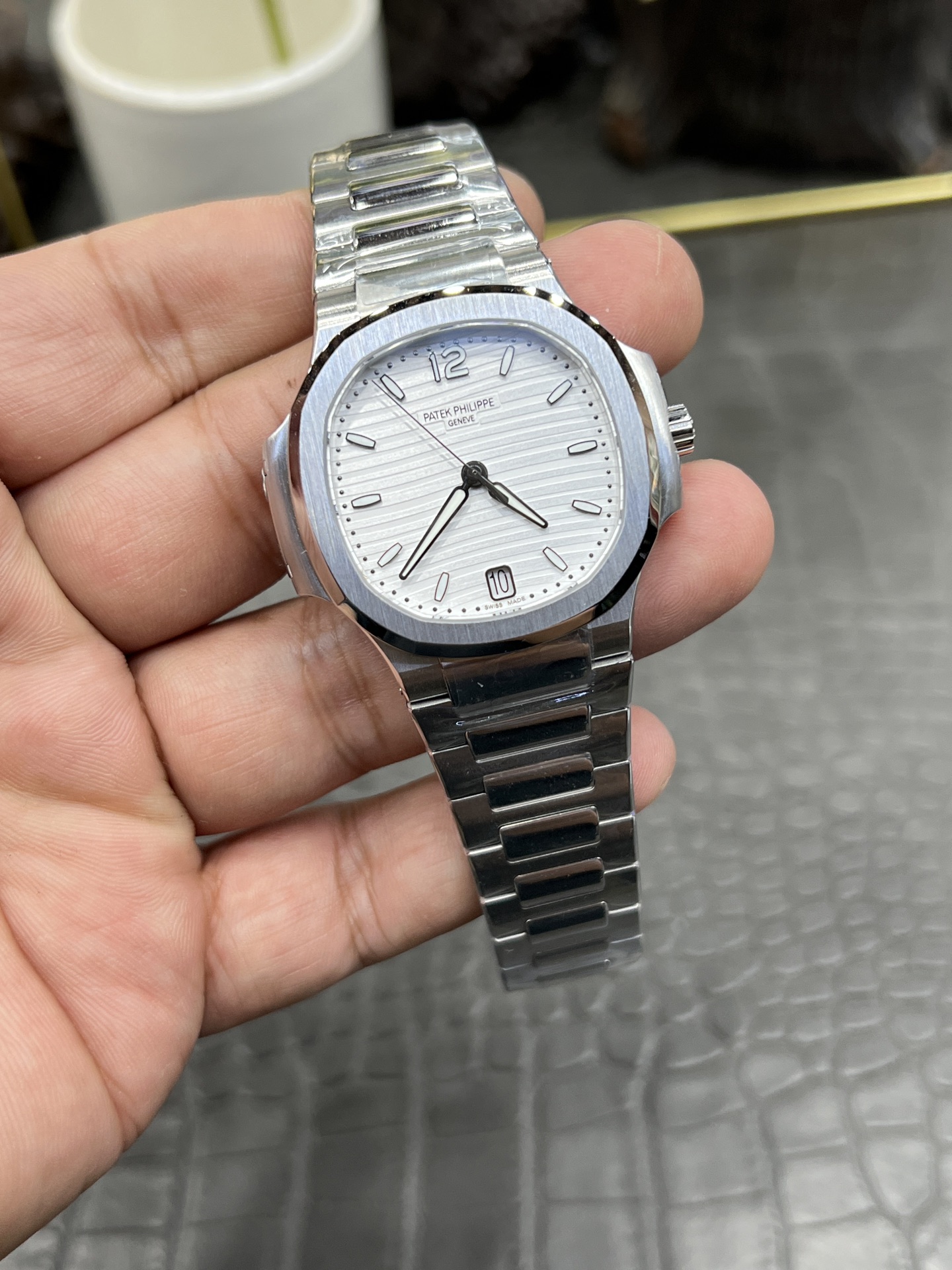 파텍필립 노틸러스 7118 자동 여성용 3 K 공장 레플리카 43965 Patek Philippe 이미지 2