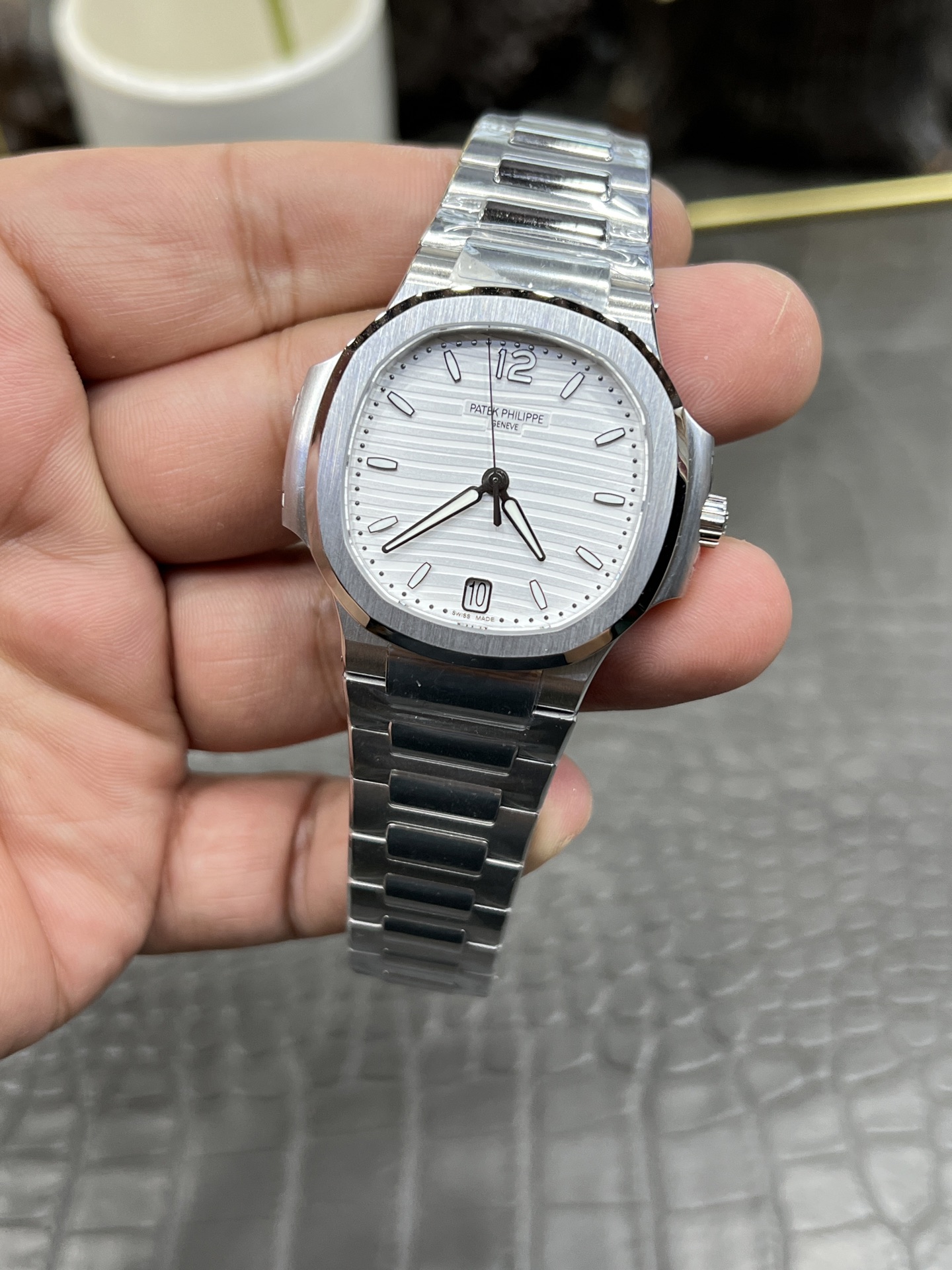파텍필립 노틸러스 7118 자동 여성용 3 K 공장 레플리카 43965 Patek Philippe 이미지 3