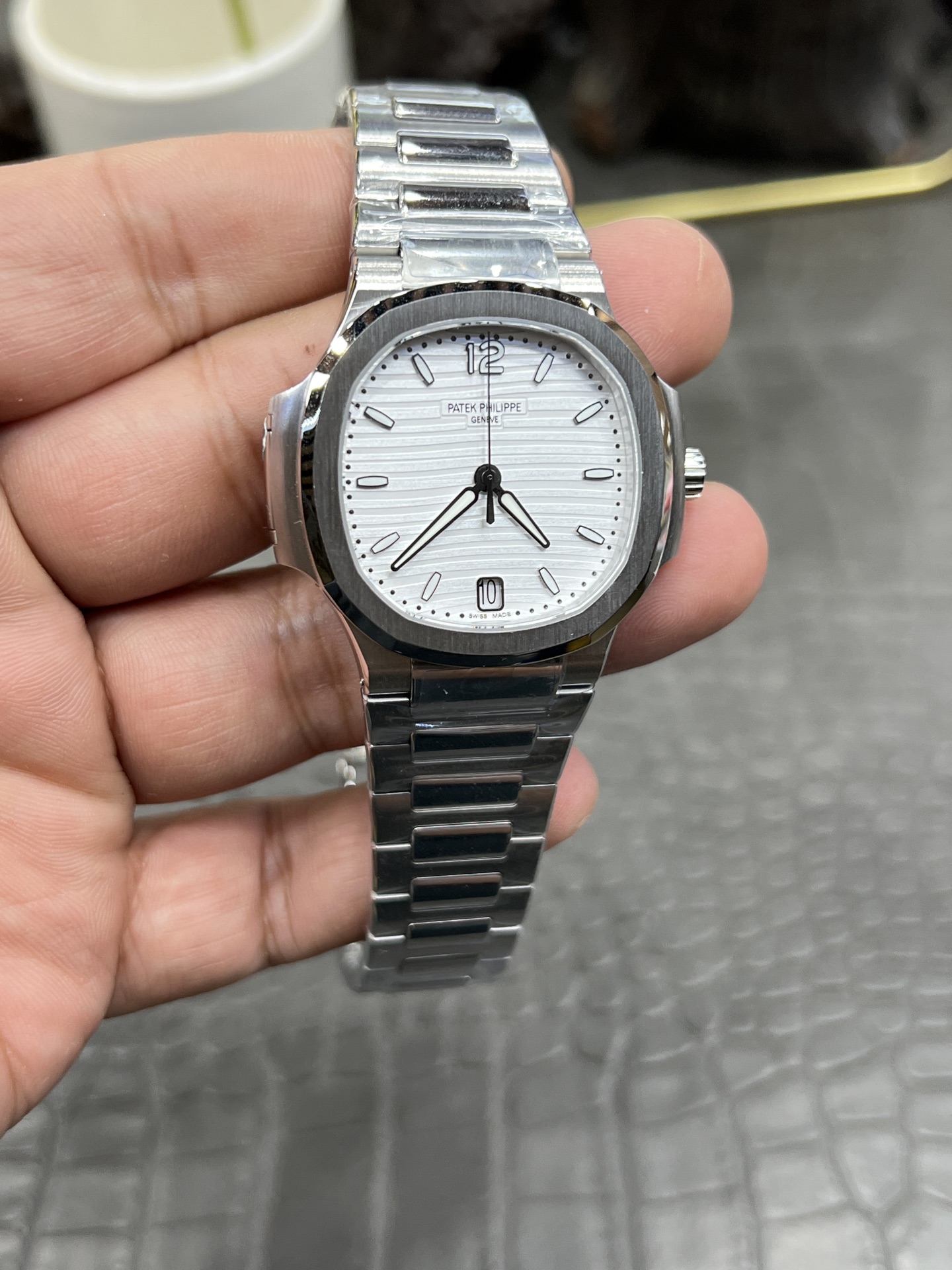 파텍필립 노틸러스 7118 자동 여성용 3 K 공장 레플리카 43965 Patek Philippe 이미지 4