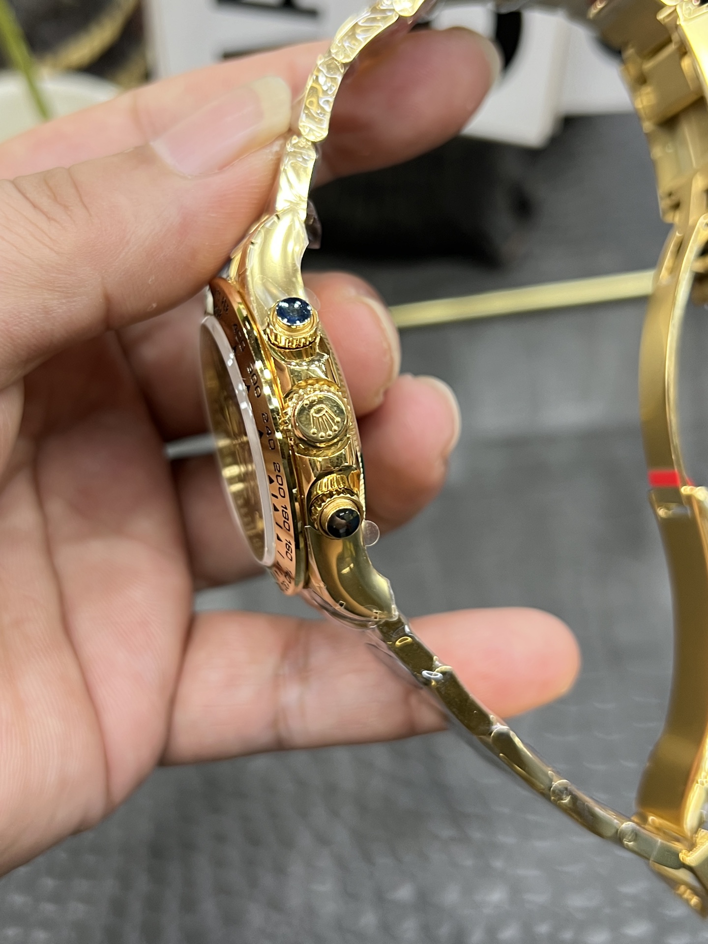Cvs劳力士迪通拿新款/40mm绿金迪/搭载丹东4801改4131双T全自动计时码机械