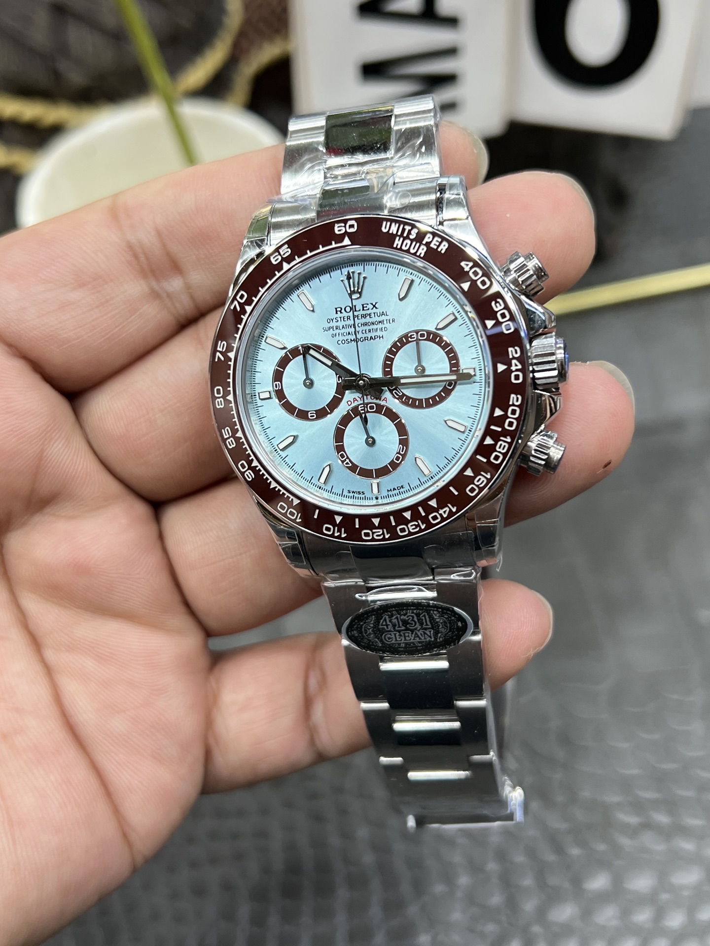 Cvs劳力士迪通拿系列/40mm冰蓝迪/搭载丹东4801改4131双T全自动计时码机械