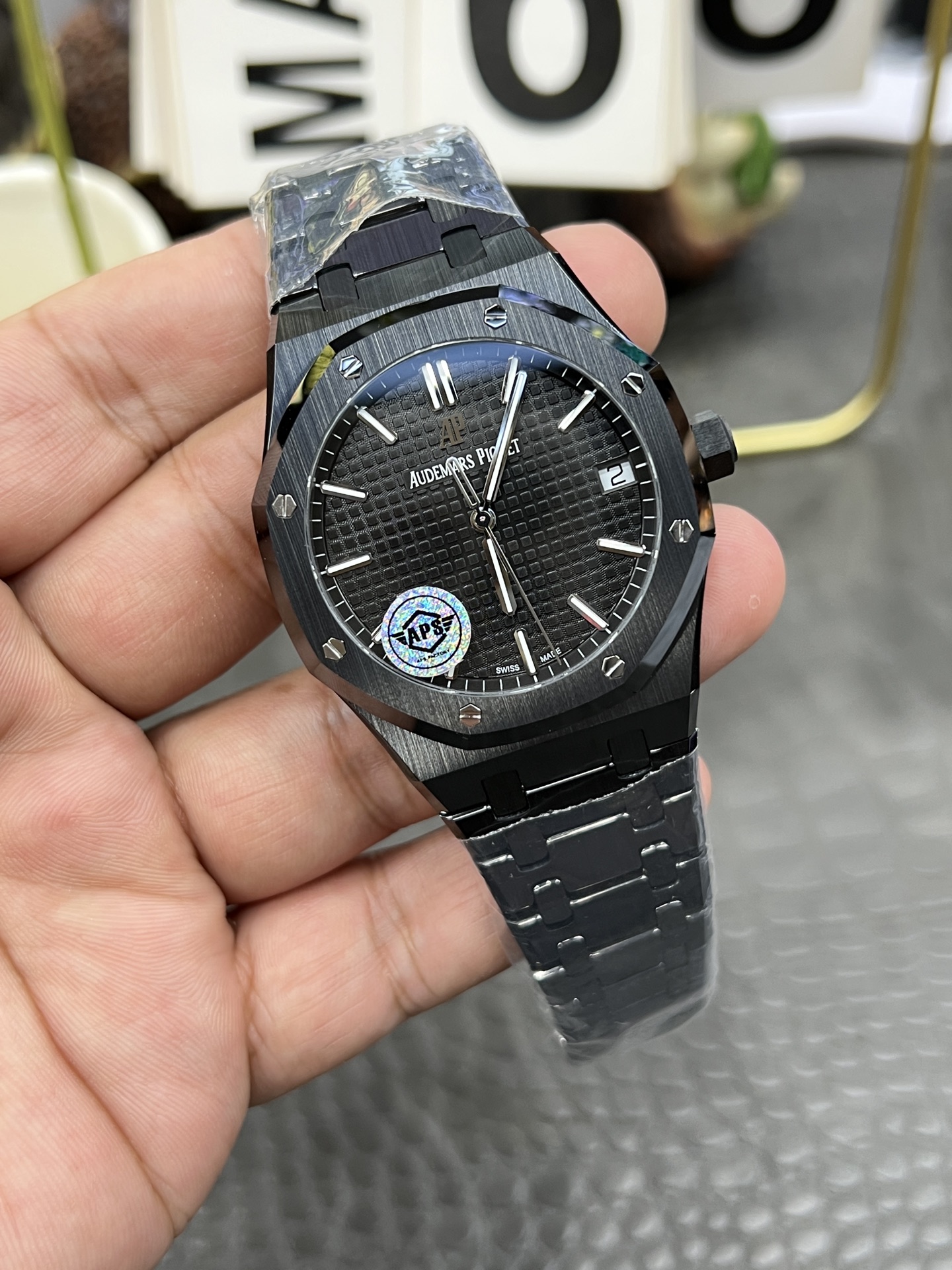 Audemars Piguet Royal Oak 15500 Black Ceramic Automatic Watch - 41mm 2 i1751130383084 3988 0 1