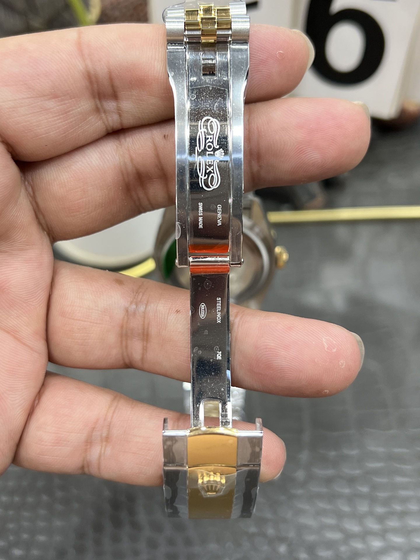 a+劳力士日志系列/36mm间金黑钻面/搭载上海2824全自动机械