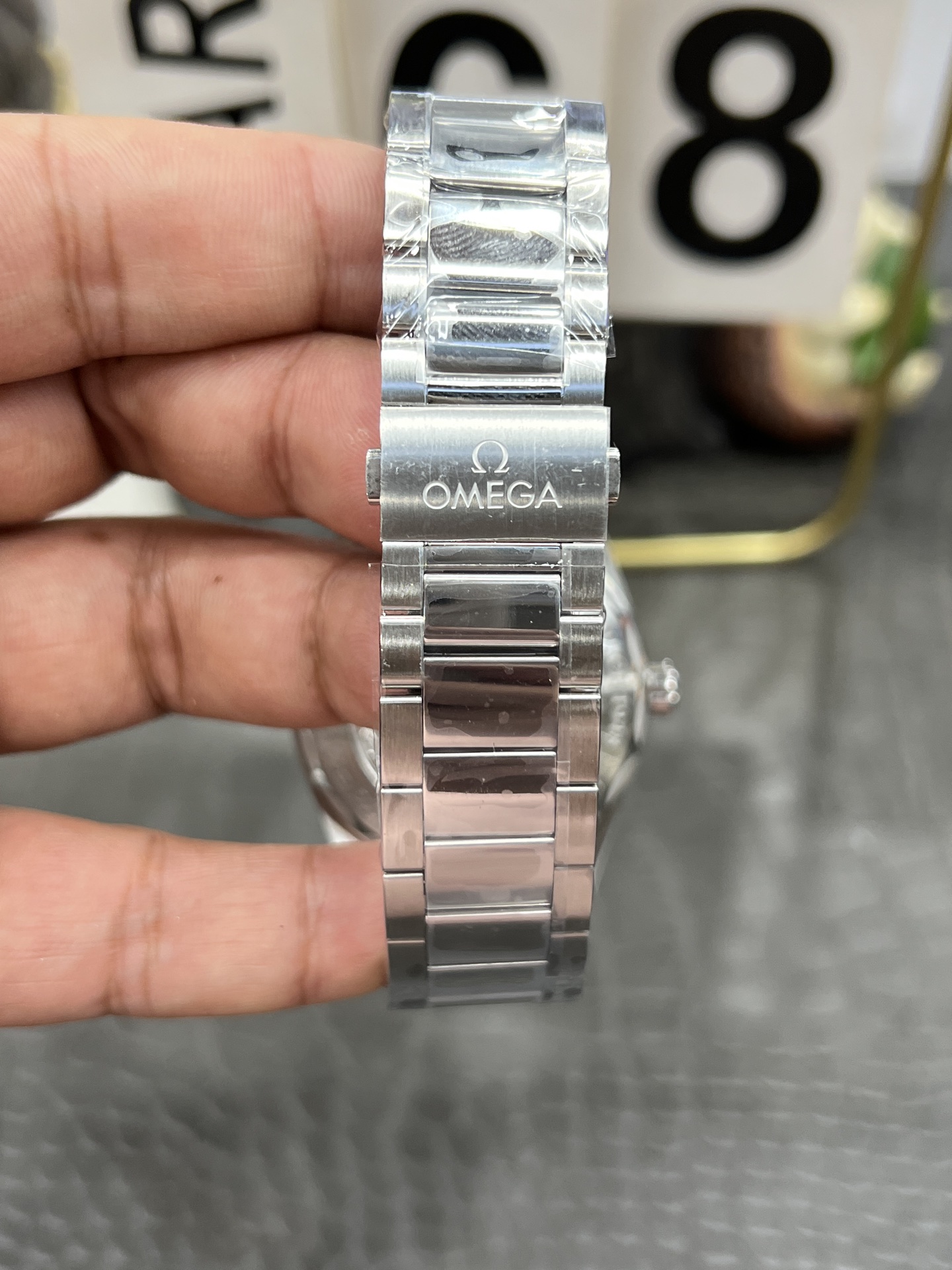 오메가 씨마스터 아쿠아테라 블루 아이스블루 남성 자동 기계식 VS공장 시계 레플리카 44553 Omega 이미지 9