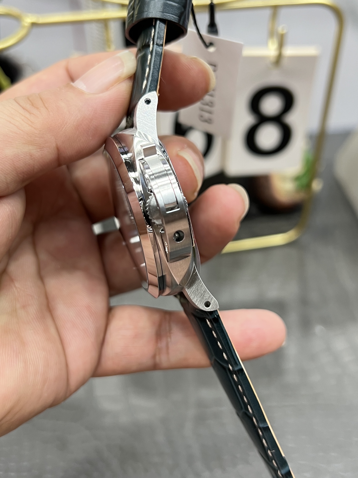 파네라이 PAM1313 블루 다이얼 자동 시계 이미지 6