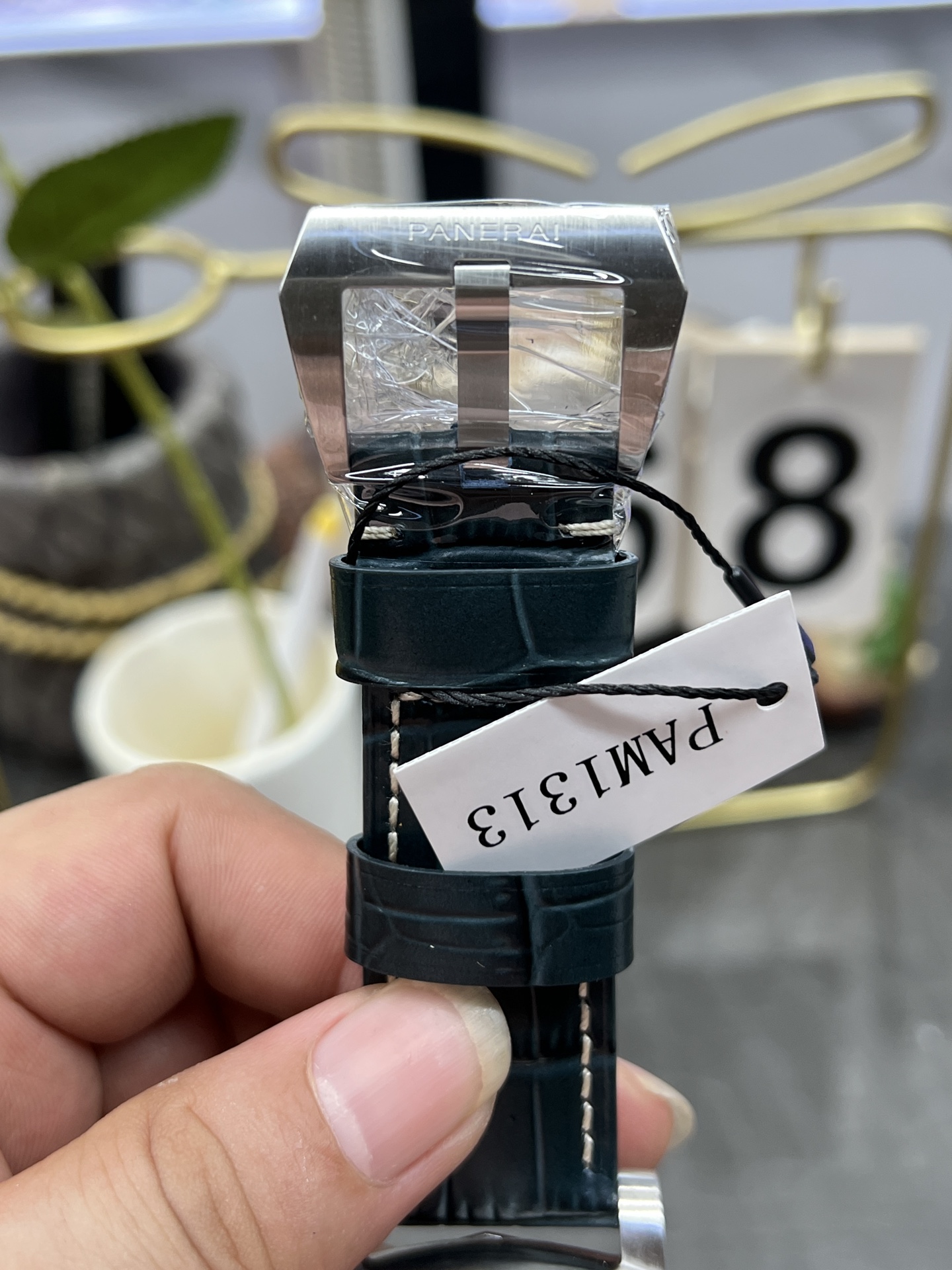 파네라이 PAM1313 블루 다이얼 자동 시계 이미지 8