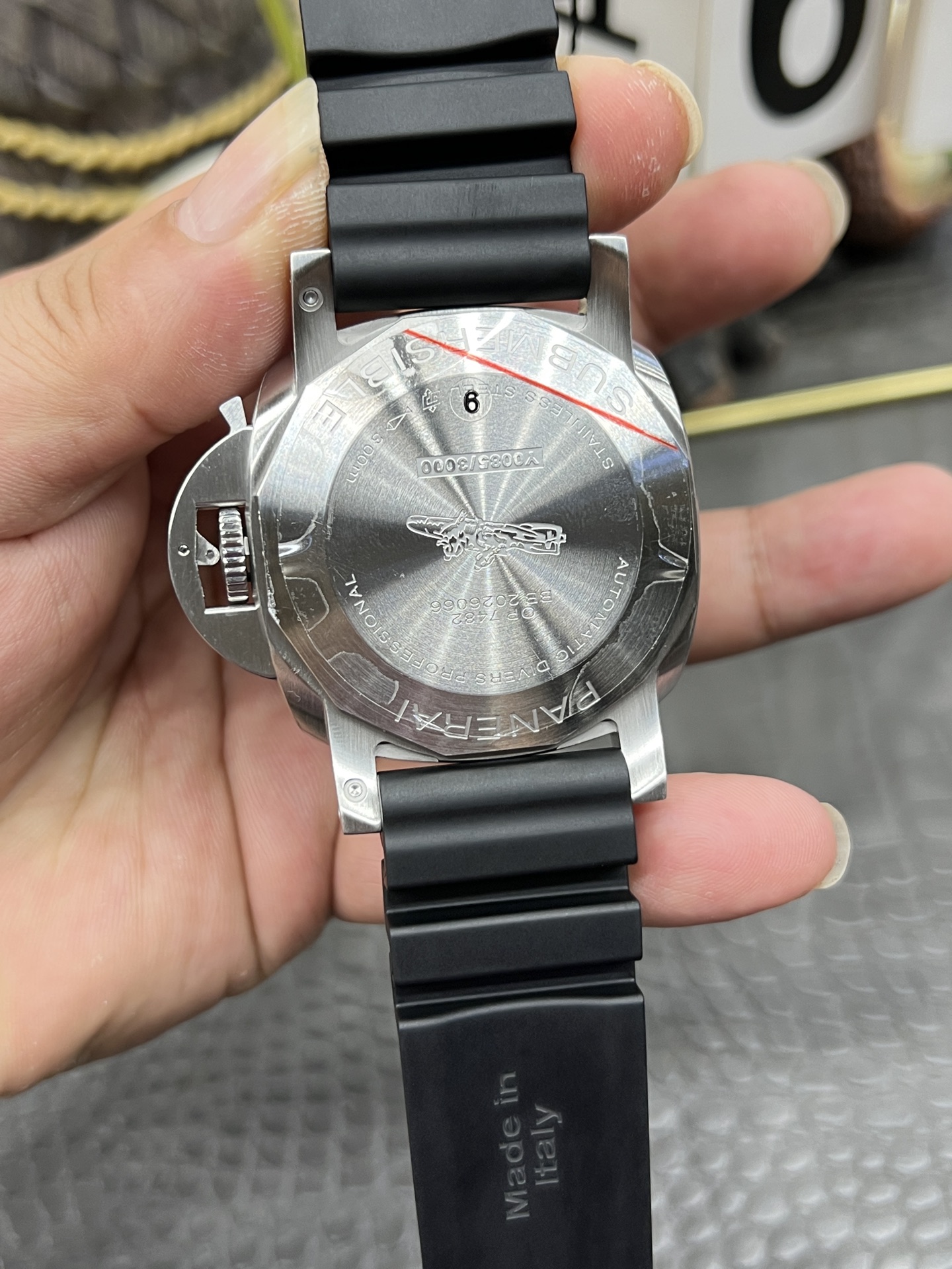 파네라이 PAM1229 블루 바늘 자동 시계 이미지 7