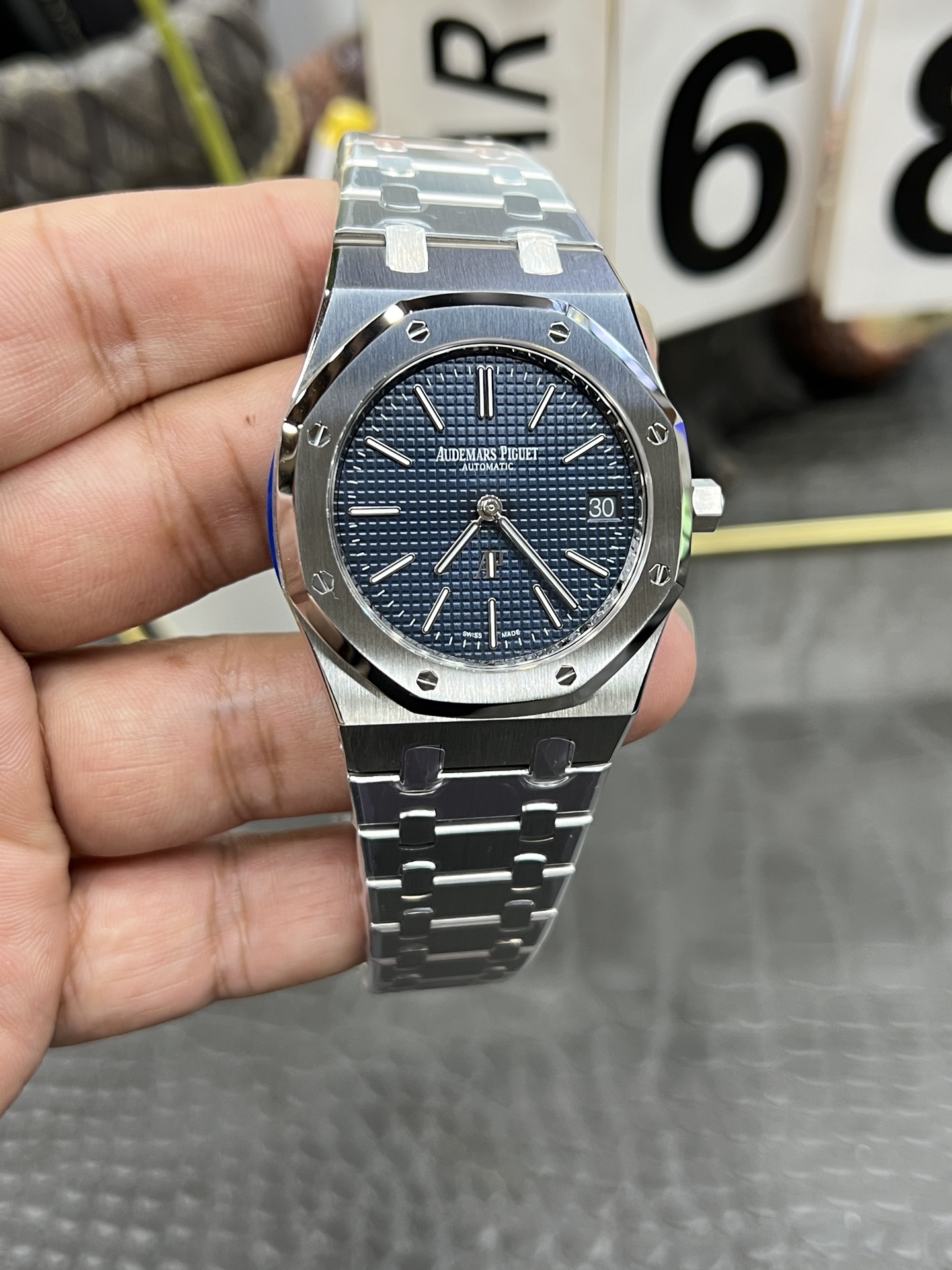 Audemars Piguet Royal Oak 16202ST Automatic Blue Dial Stainless Steel Watch 5 i1753261768475 42 0 3