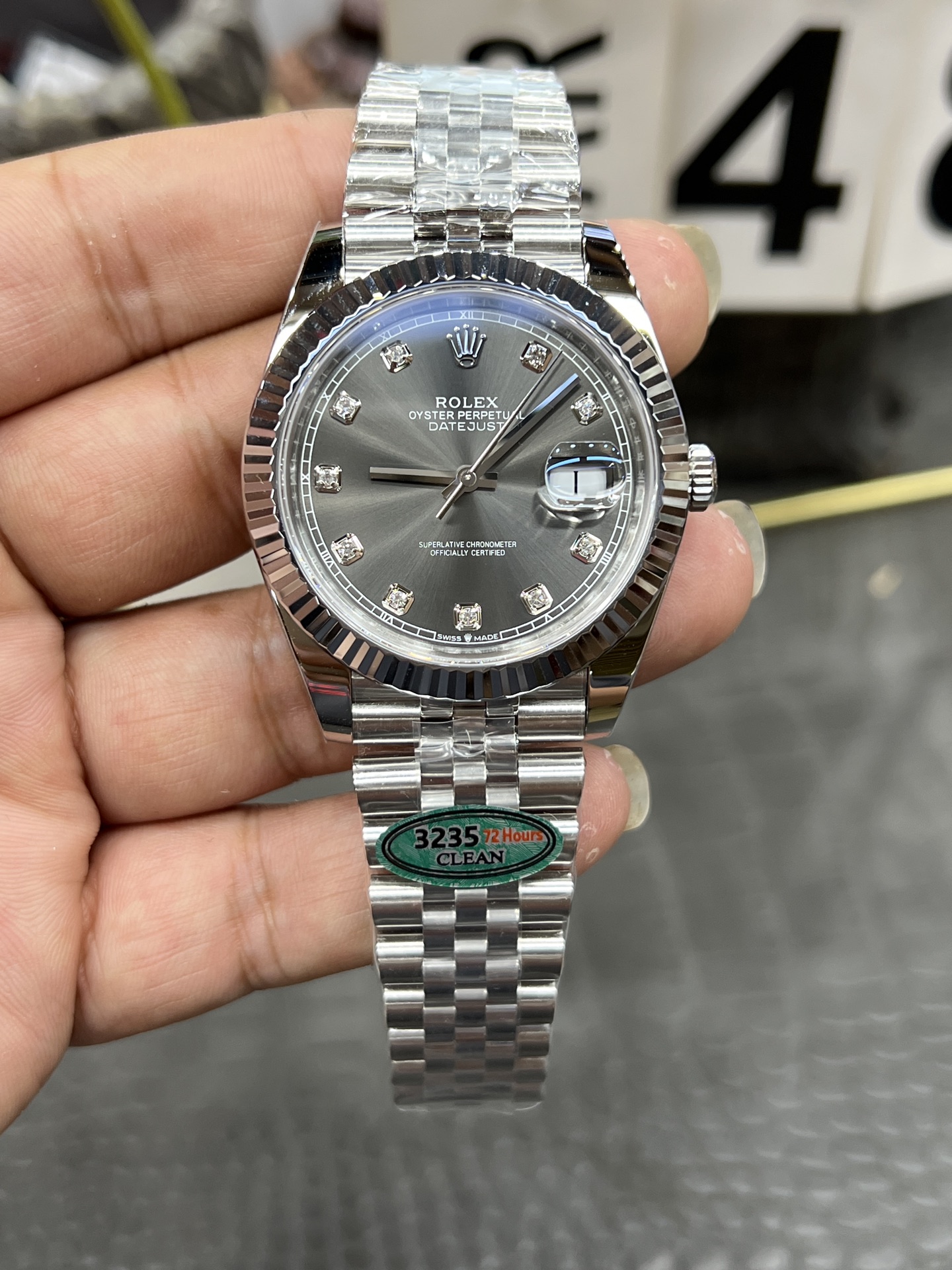 롤렉스 데이트저스트 41mm 3235 무브먼트 레플리카 43058