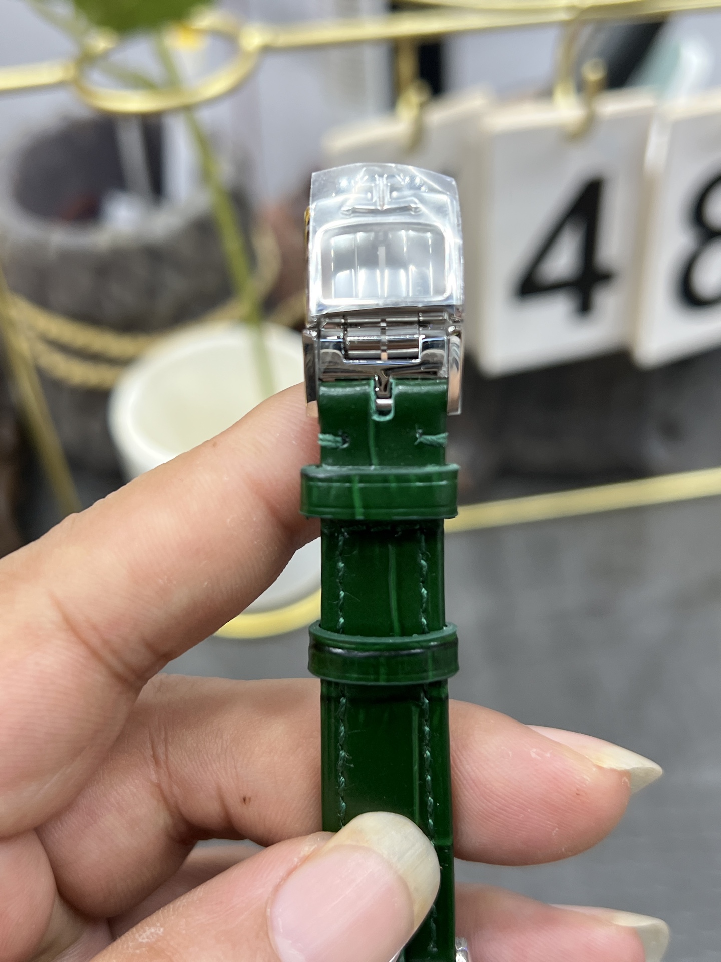 Jaeger-LeCoultre Reverso Quartz Ladies Watch Green Leather Strap 23mm x 34mm 7 i1754227881050 2716 0 6