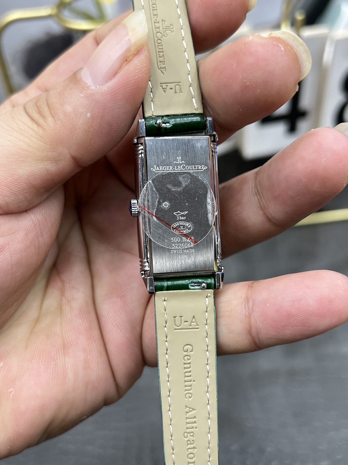 Jaeger-LeCoultre Reverso Quartz Ladies Watch Green Leather Strap 23mm x 34mm 6 i1754227883093 7433 0 5
